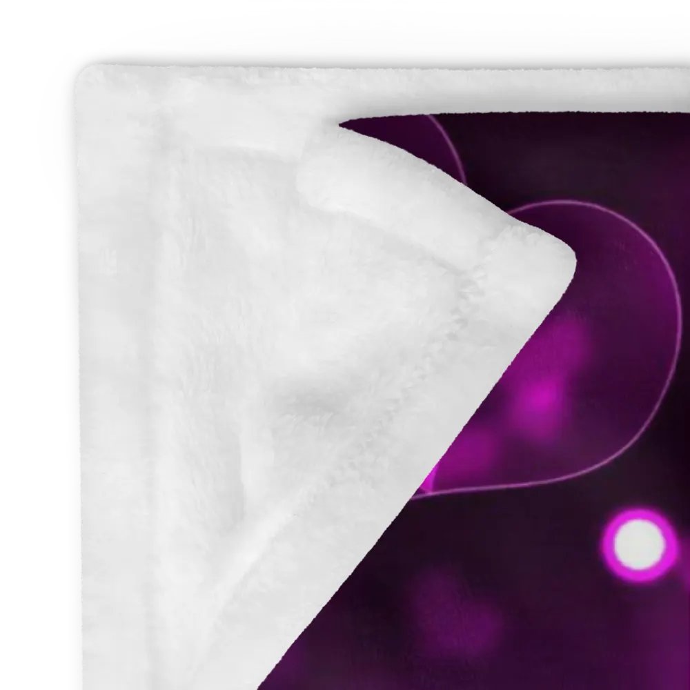 Bokeh Hearts Throw Blanket product image (24)