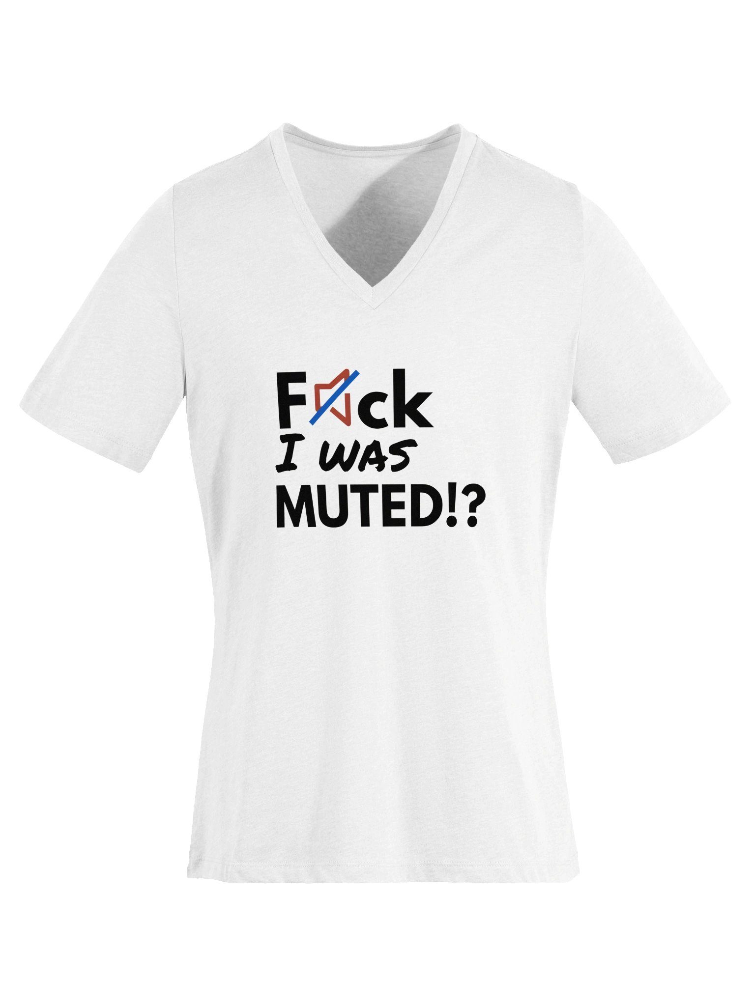 F*ck, I was muted | Bella+Canvas Women's Relaxed V-Neck T-Shirt product image (5)