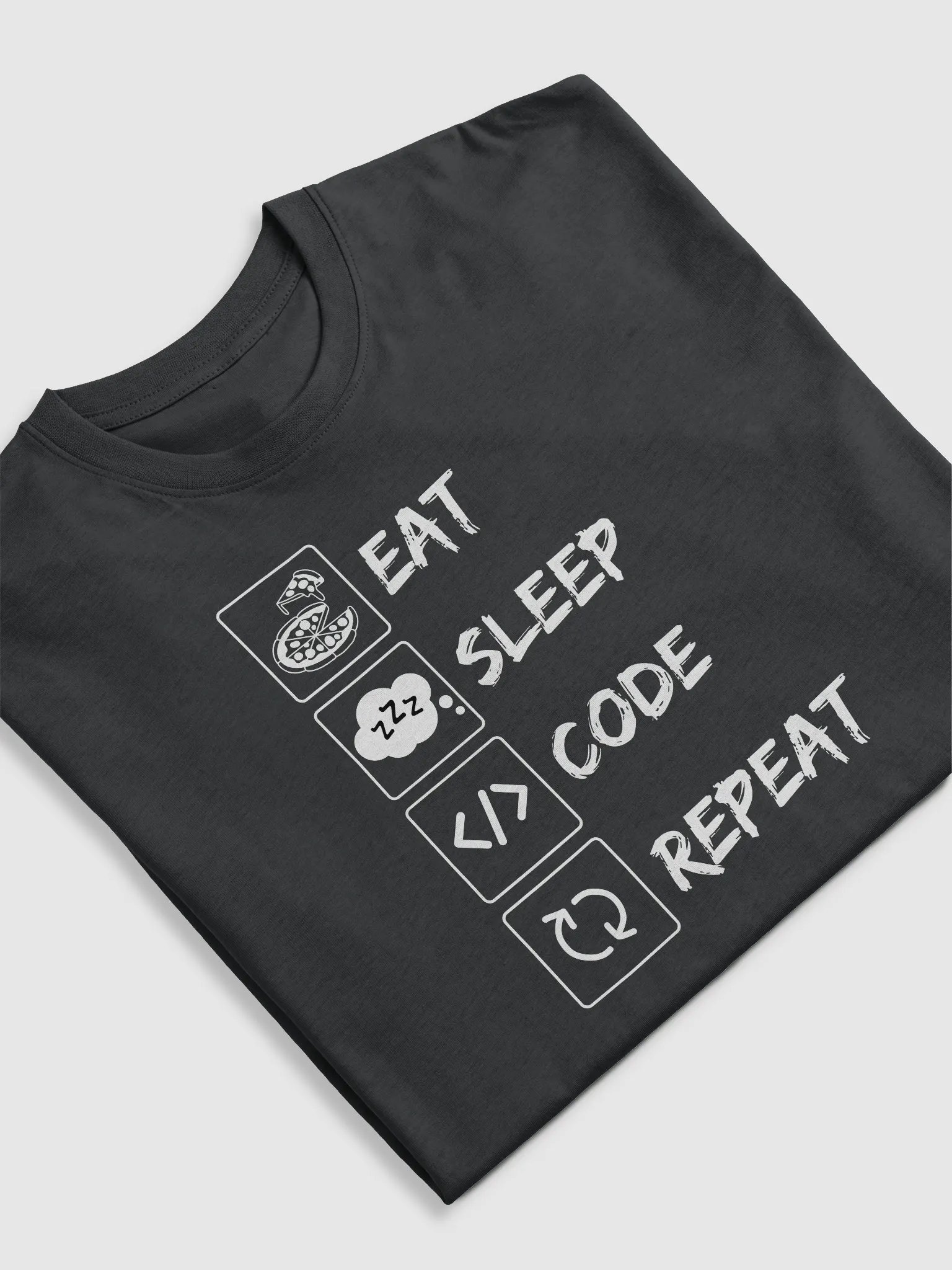 Eat, Sleep, Code, Repeat Tees | Premium Heavyweight Cotton product image (5)