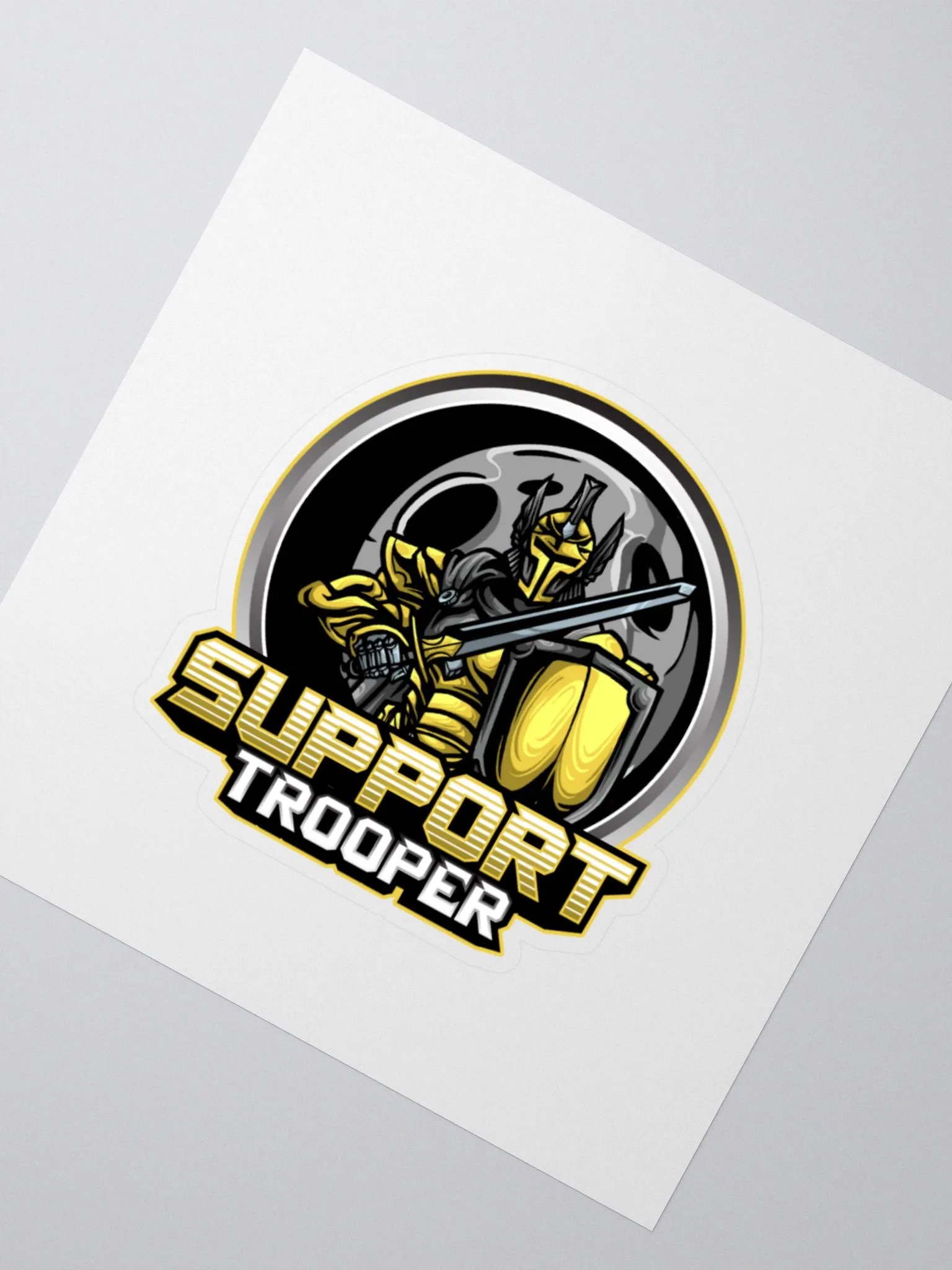SupportTrooper – Heroic Armor Vinyl Sticker product image (2)