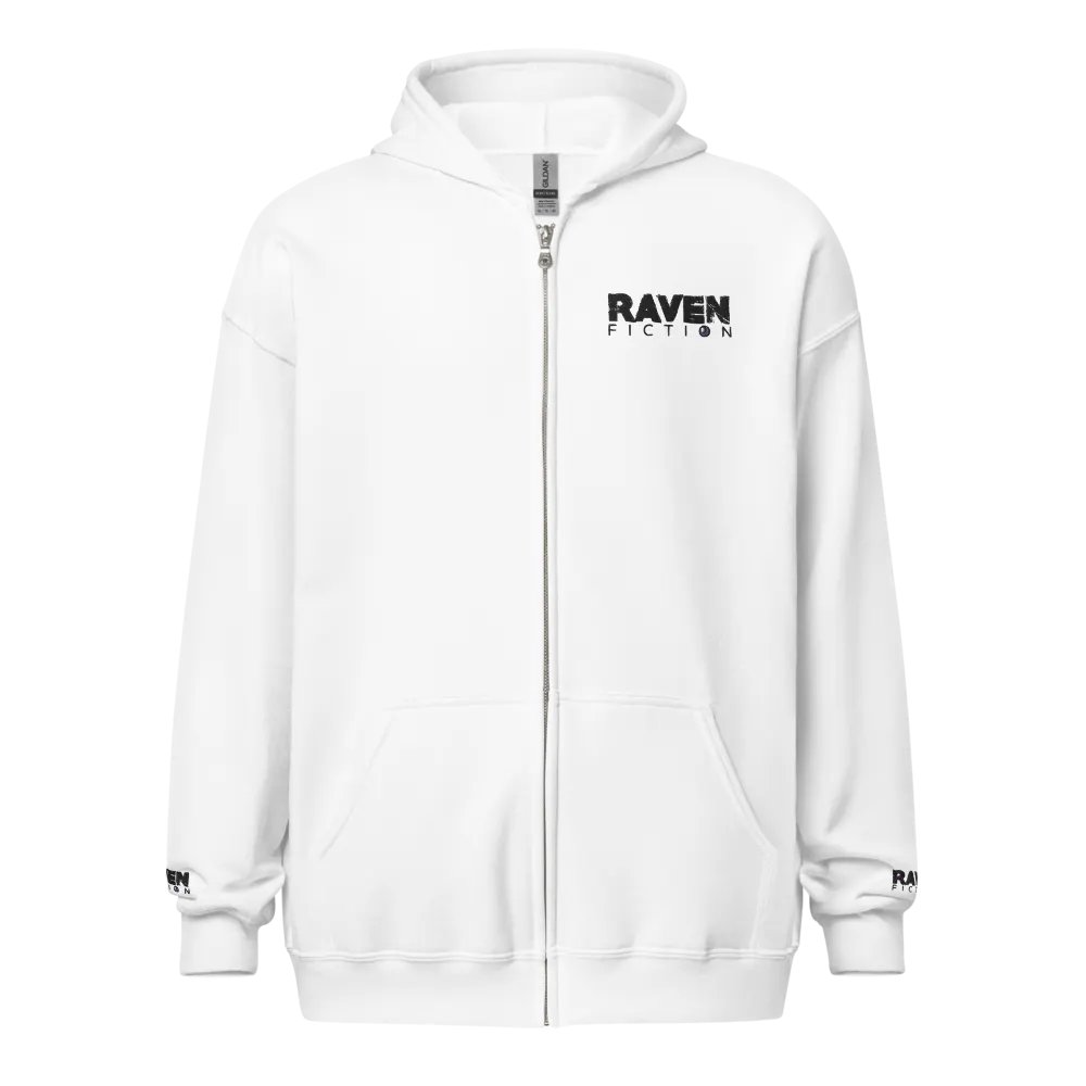Raven Fiction Light Gildan Unisex Heavy Blend Zip Hoodie product image (10)