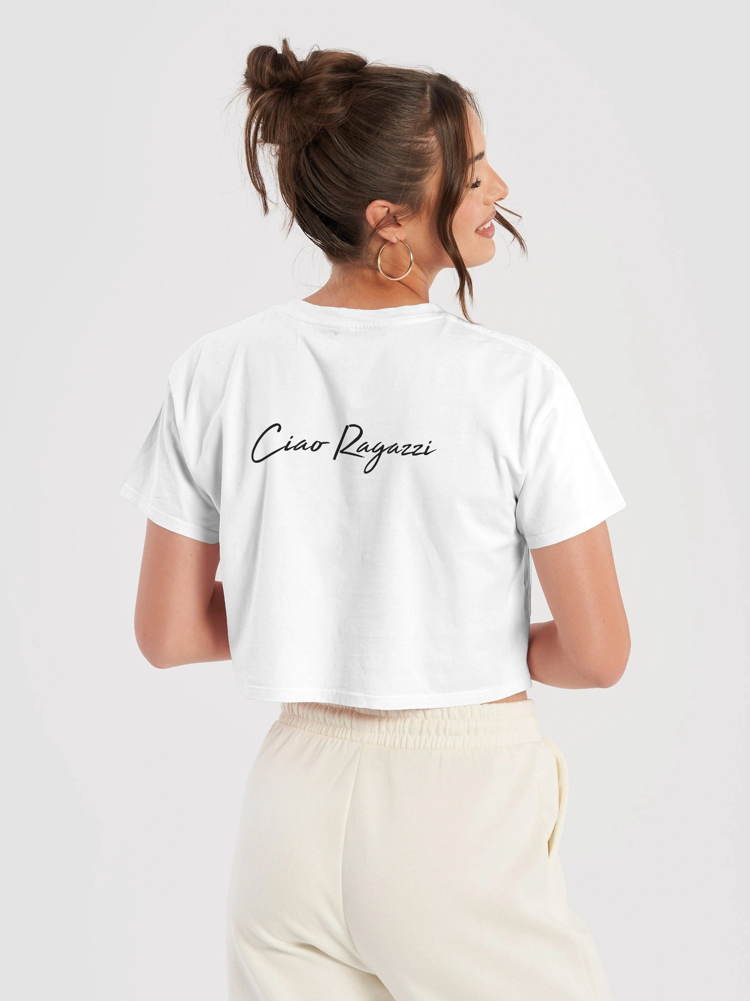 "Ciao Ragazzi" Crop Top product image (6)