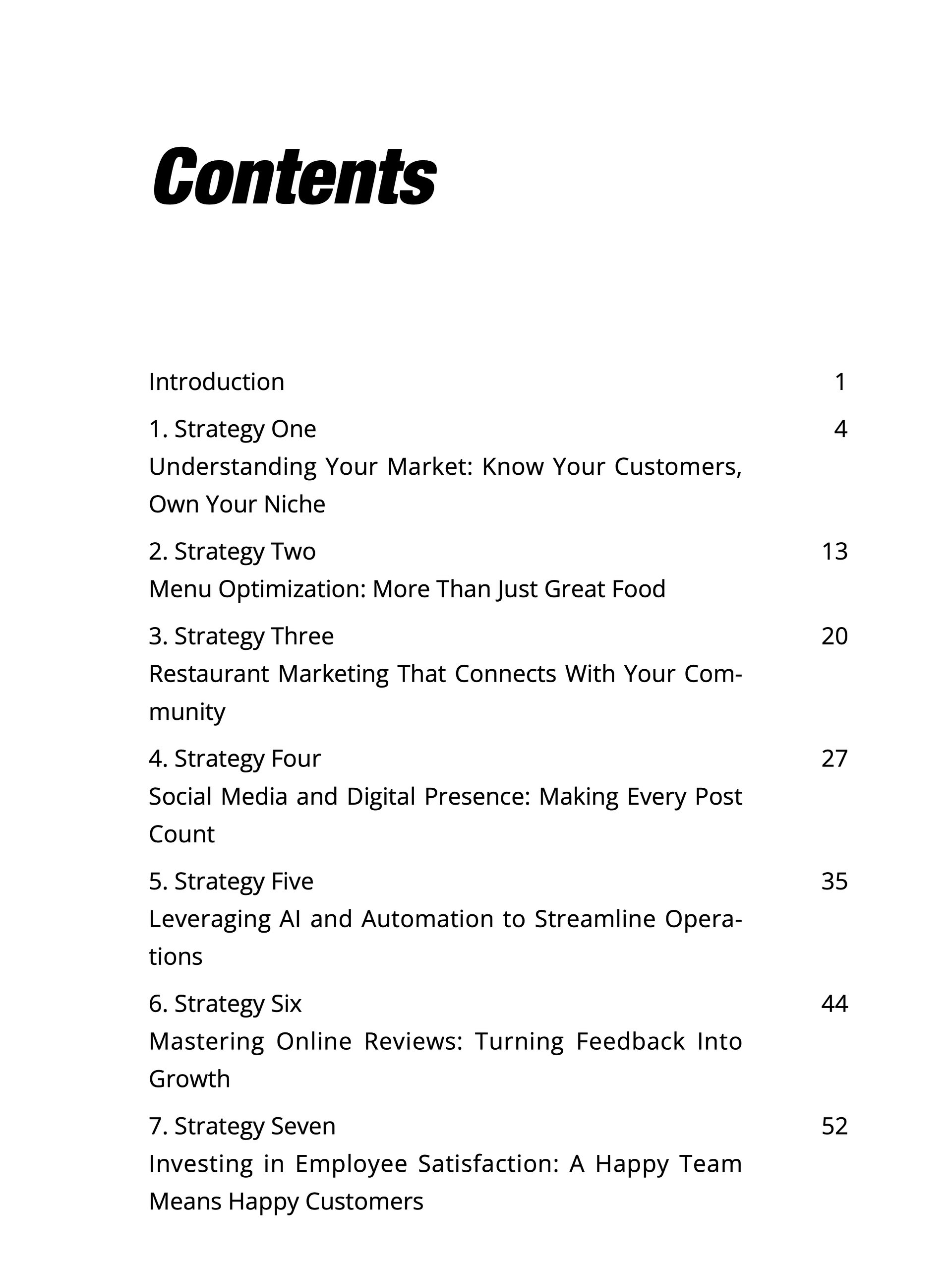 10 Proven Strategies to Grow Your Small Restaurant Business - eBooklet Download (EPUB) product image (8)