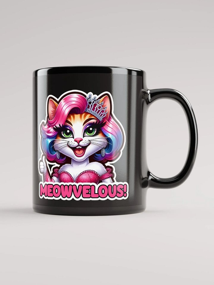 Meowvelous! Black Glossy Mug product image (2)