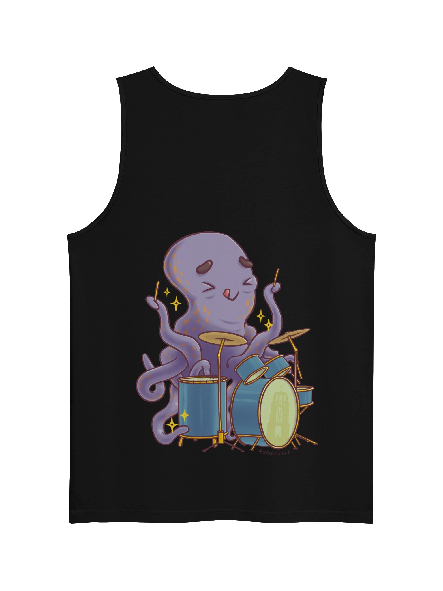 OctoDrummer - Tank Top (Black, wide) product image (6)
