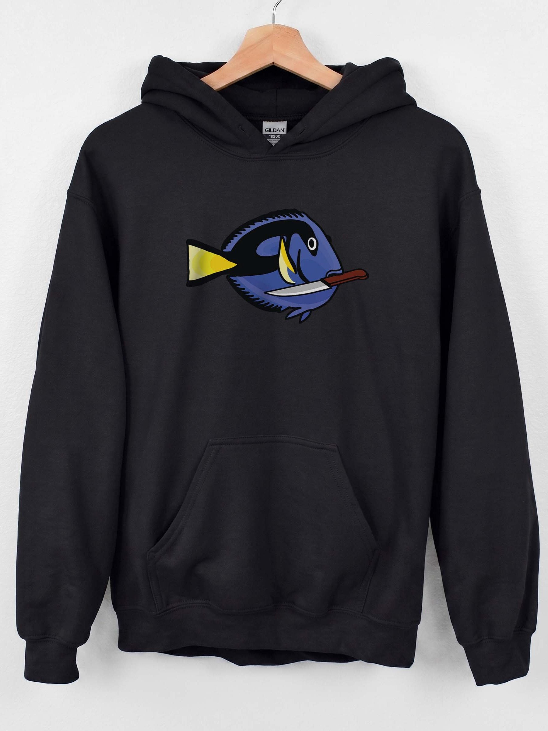 Angry Blue Tang Hoodie for Reef Aquarium Lovers product image (1)