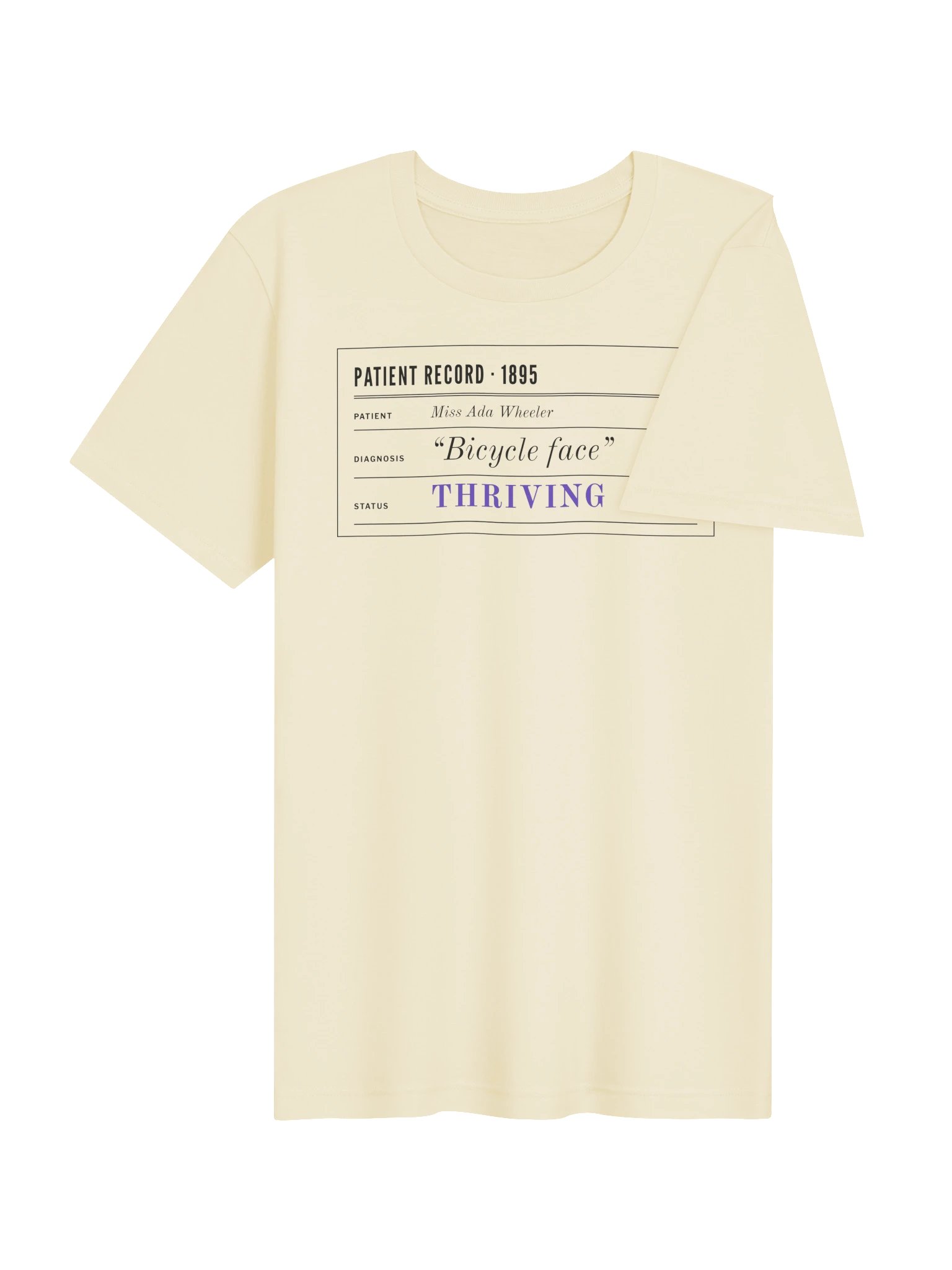 Patient Record Tee (Natural) product image (4)
