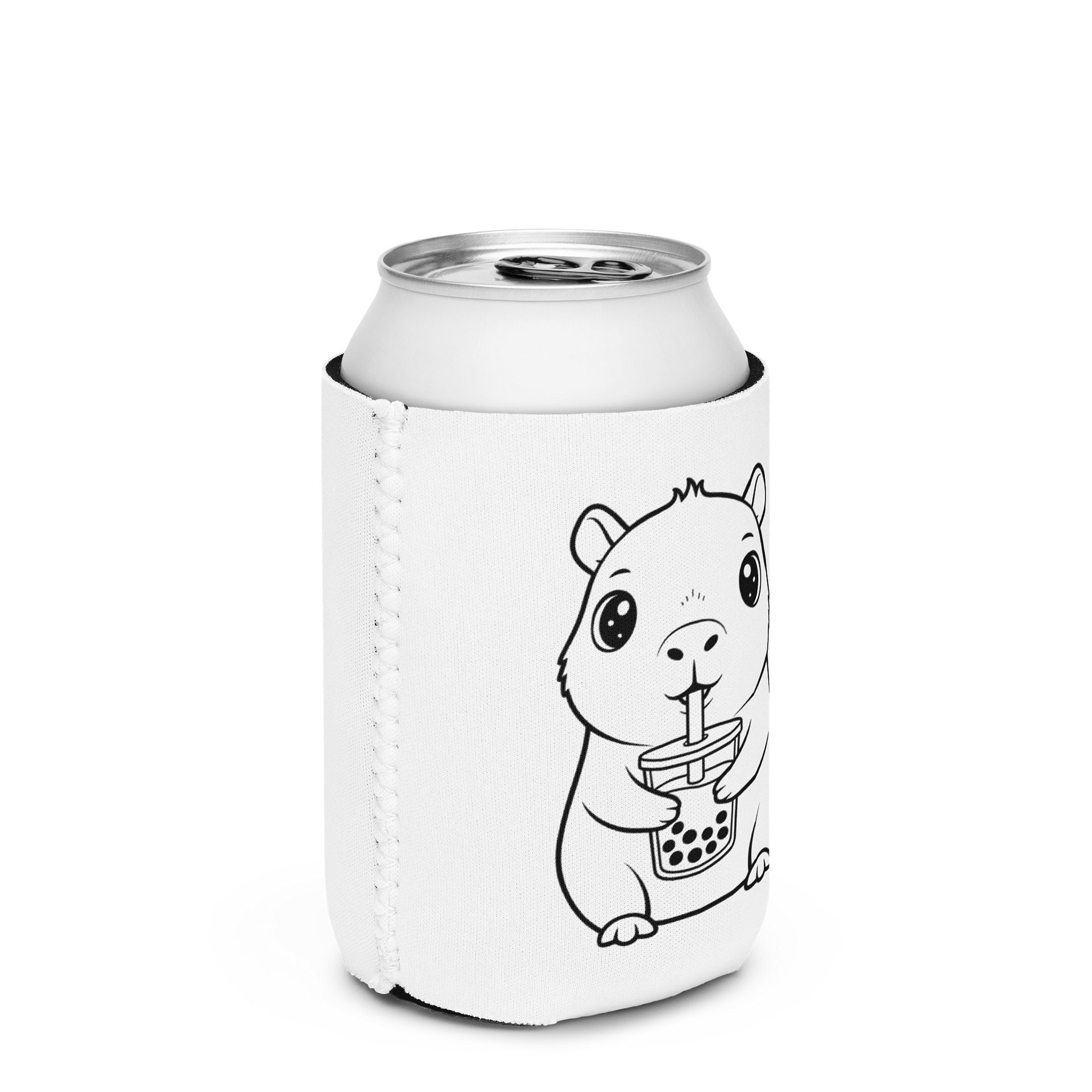 Kawaii Design Capybara Bubble Tea Can Cooler Cute Boba Drink Sleeve Gift for Animal Lovers product image (5)