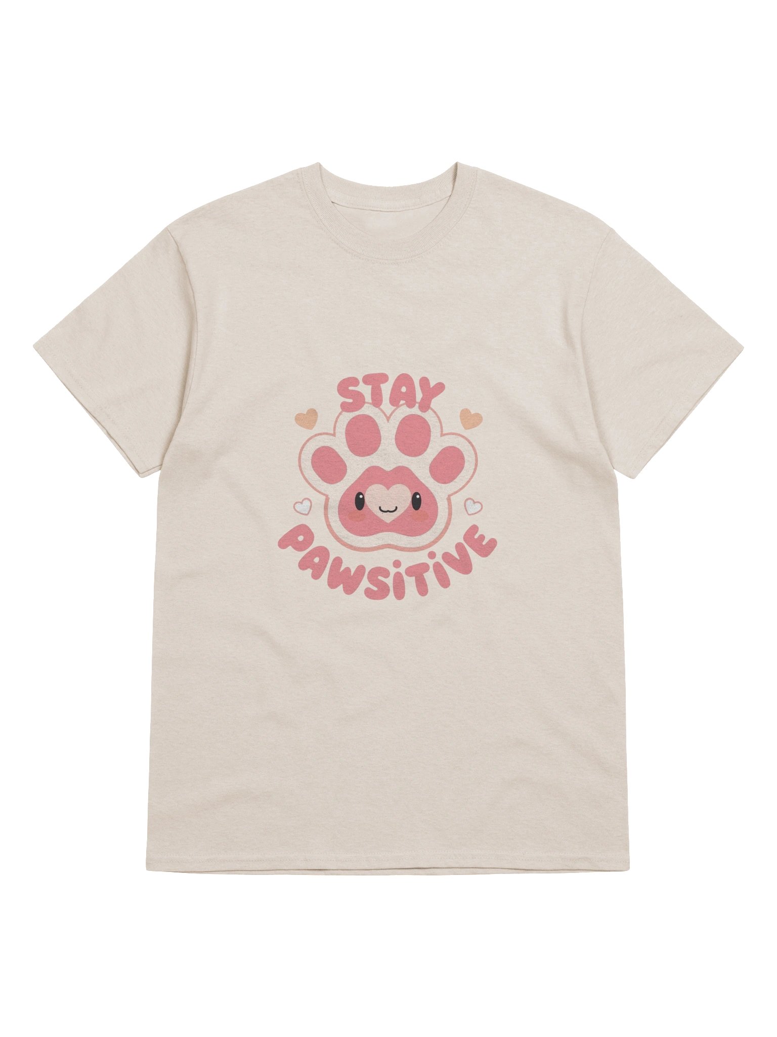 🩷Stay Pawsitive – Cute Kawaii Paw T-Shirt product image (89)