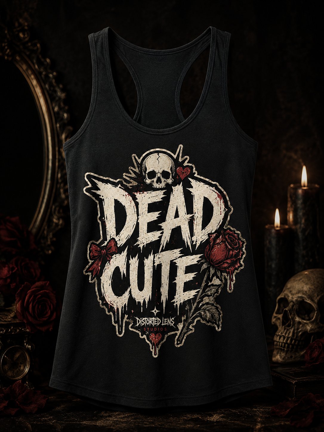 Dead Cute Racerback Tank product image (4)