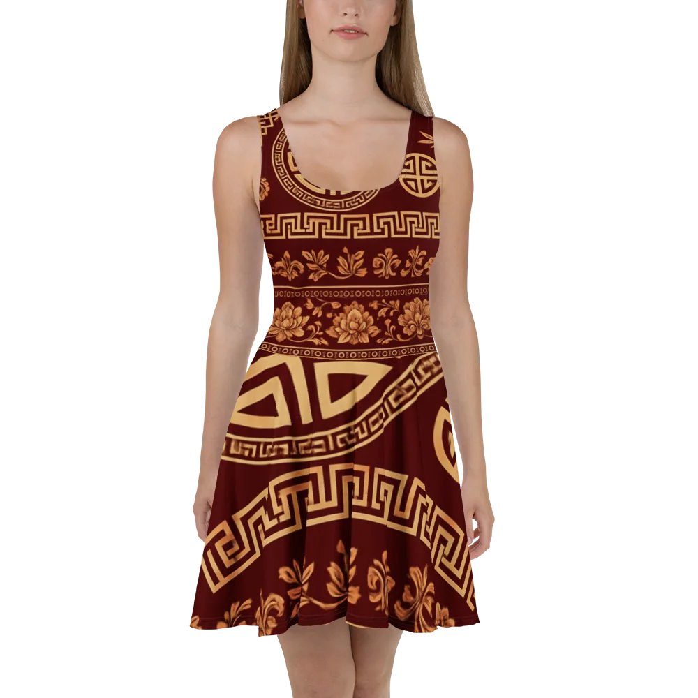 Golden Dynasty All-Over Print 'Philius' Dress product image (2)