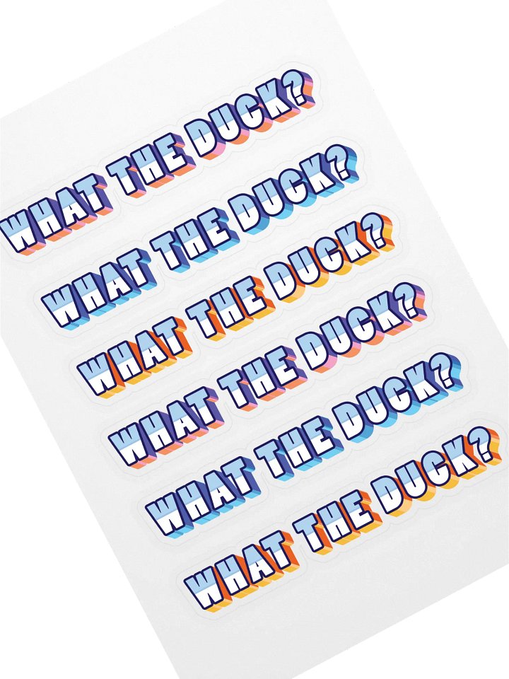 What The Duck?! Stickers product image (1)