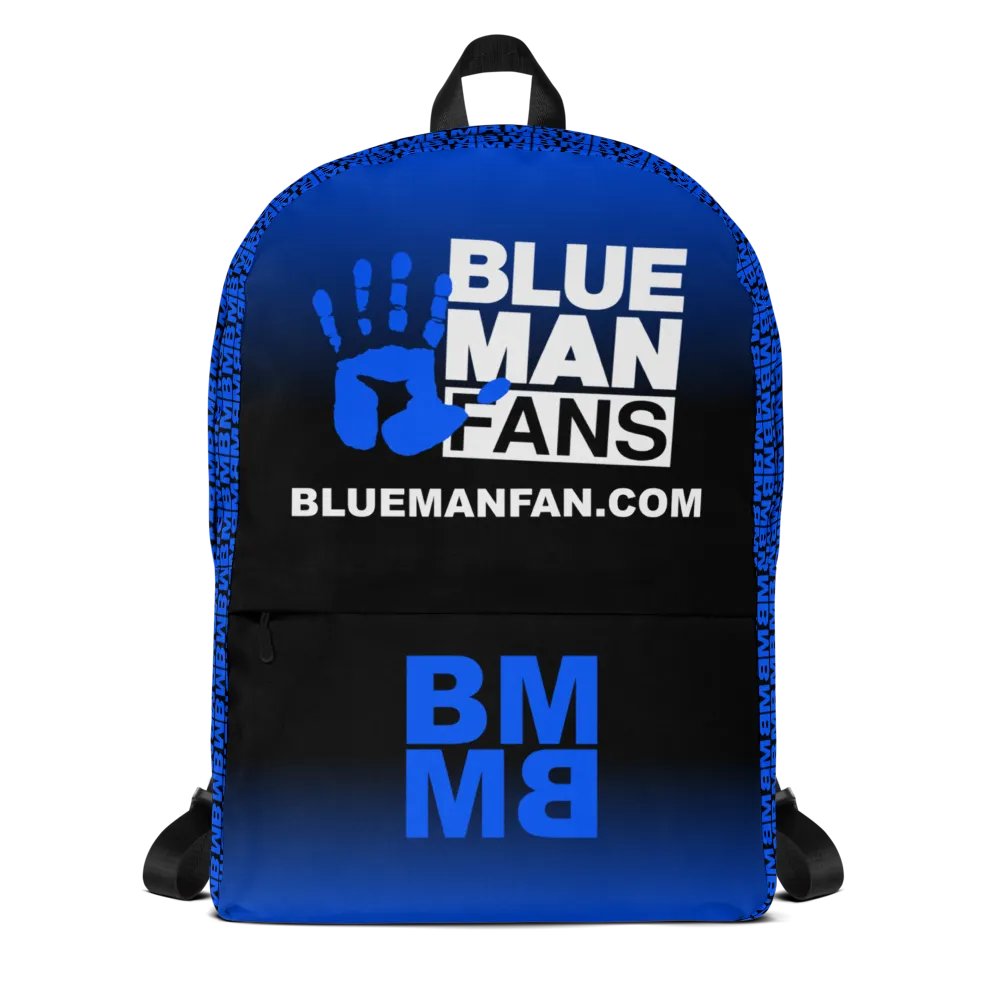 Blue Man Fans Hand Print Backpack product image (1)