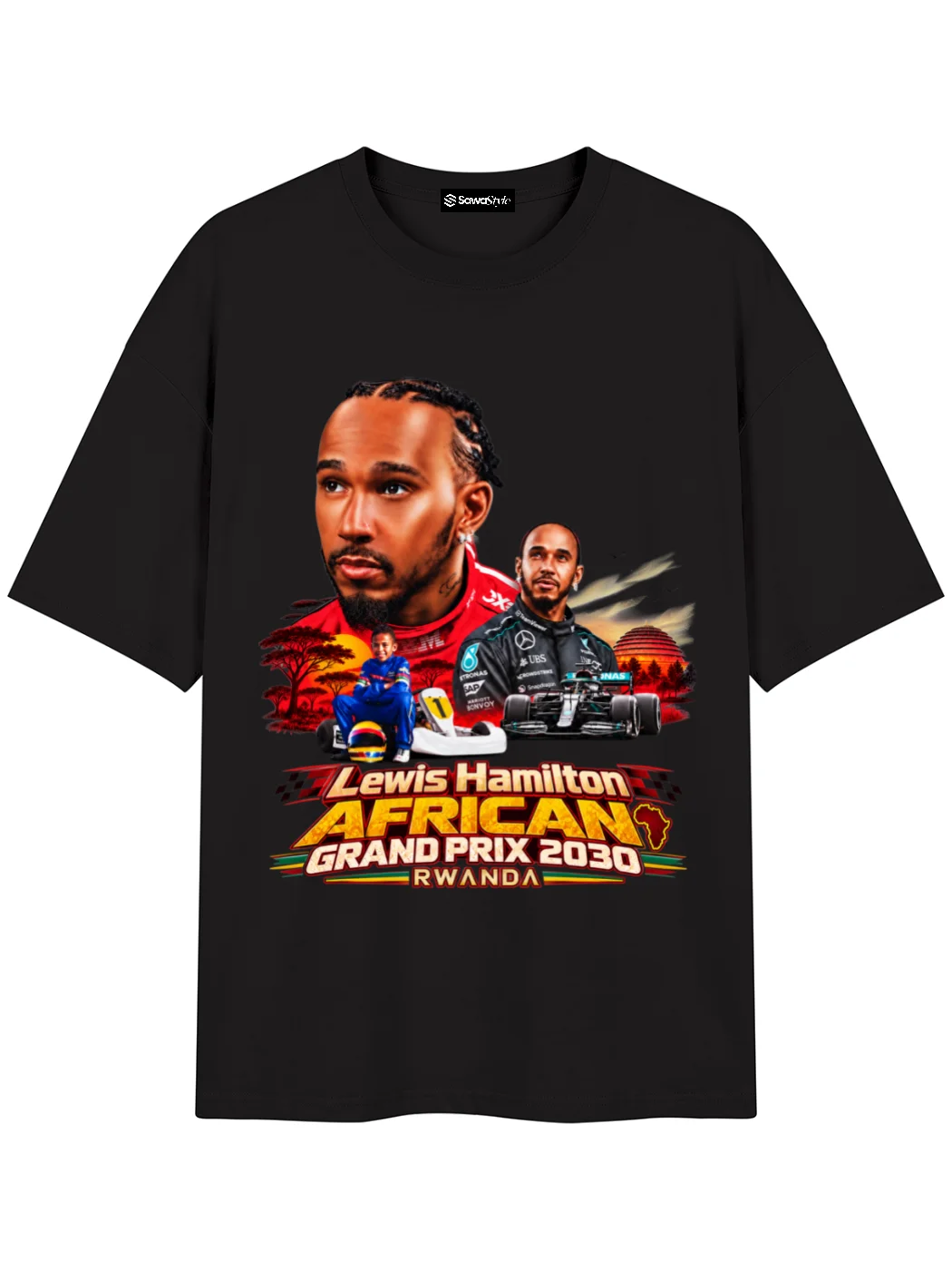 Lewis Hamilton African Grand Prix T-Shirt product image (7)