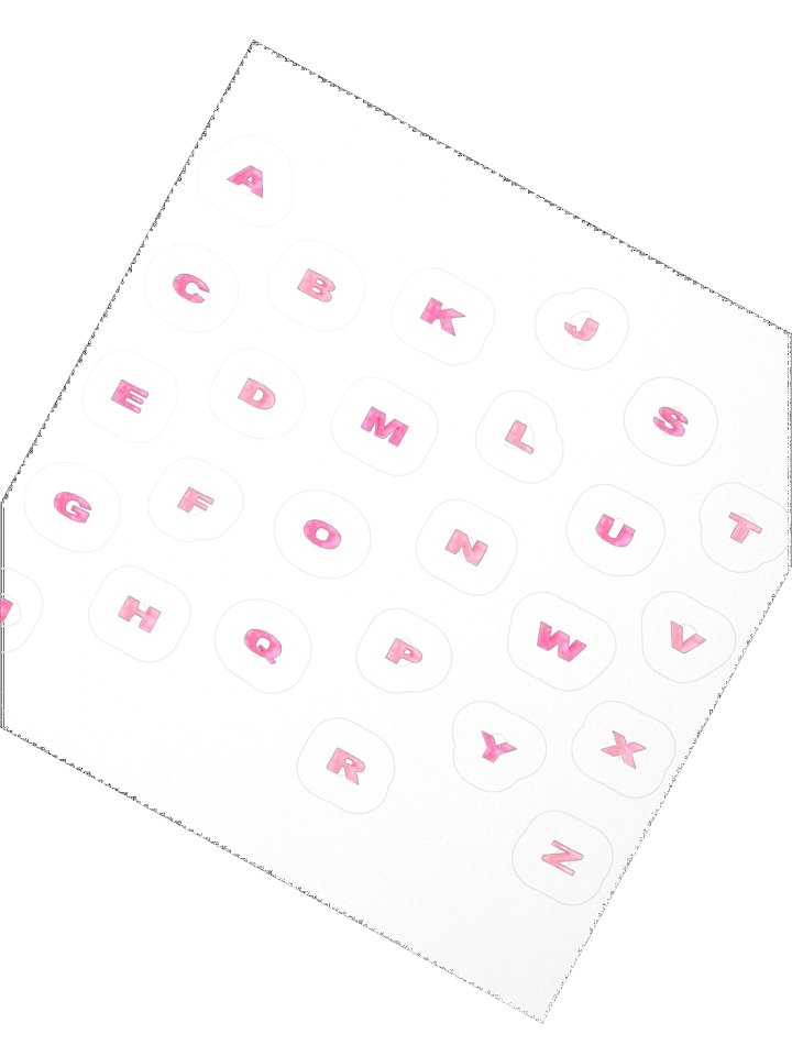 Rose Quartz Alphabet - Kiss Cut Stickers product image (2)