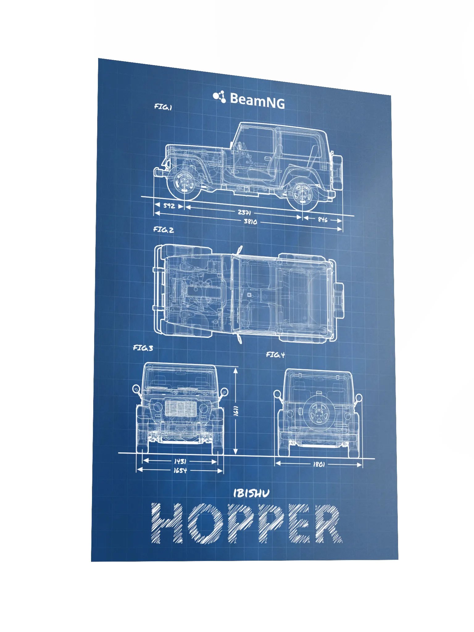 Ibishu Hopper Blueprint Poster product image (4)