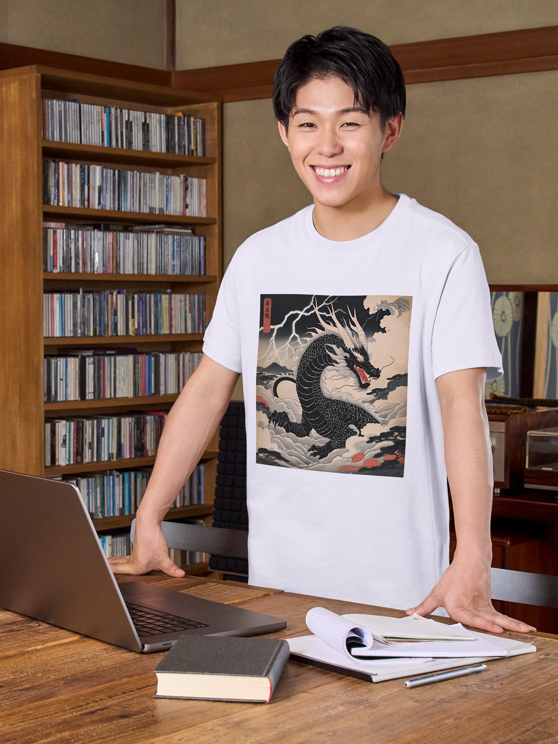 Ryoshin - Kurai Ryū (Dark Dragon), Ancient Ryū Collection, T-Shirt, Front Design product image (3)