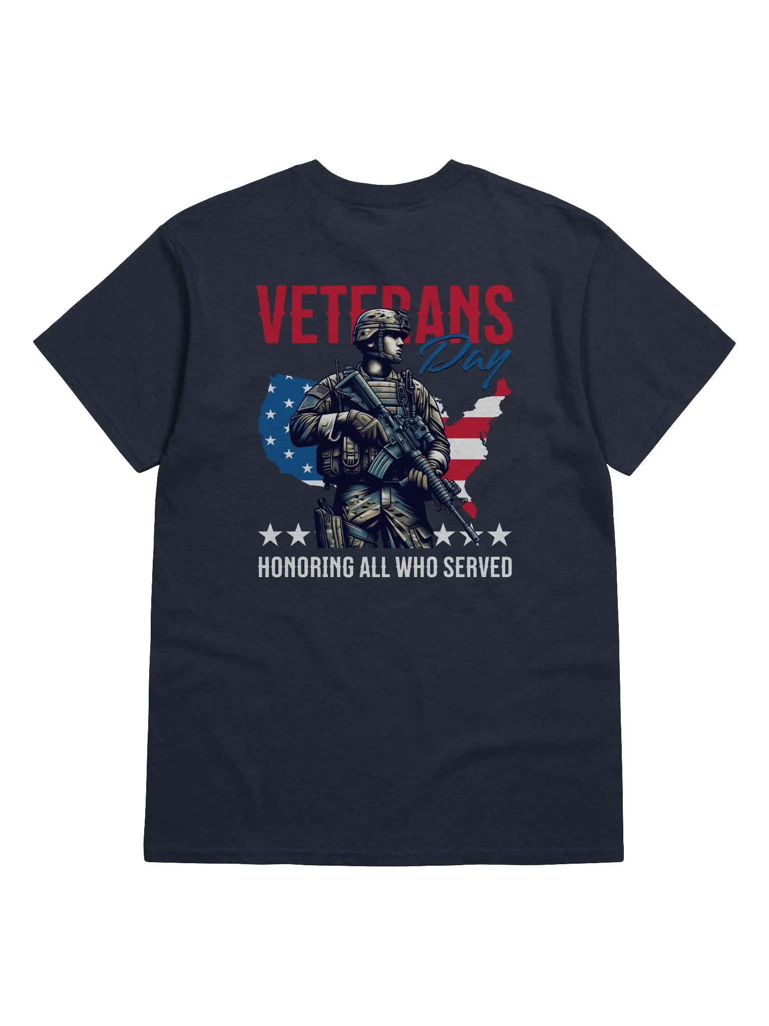 Honoring All Who Served T-Shirt | Patriotic Military Tribute Tee for Veterans Day product image (1)