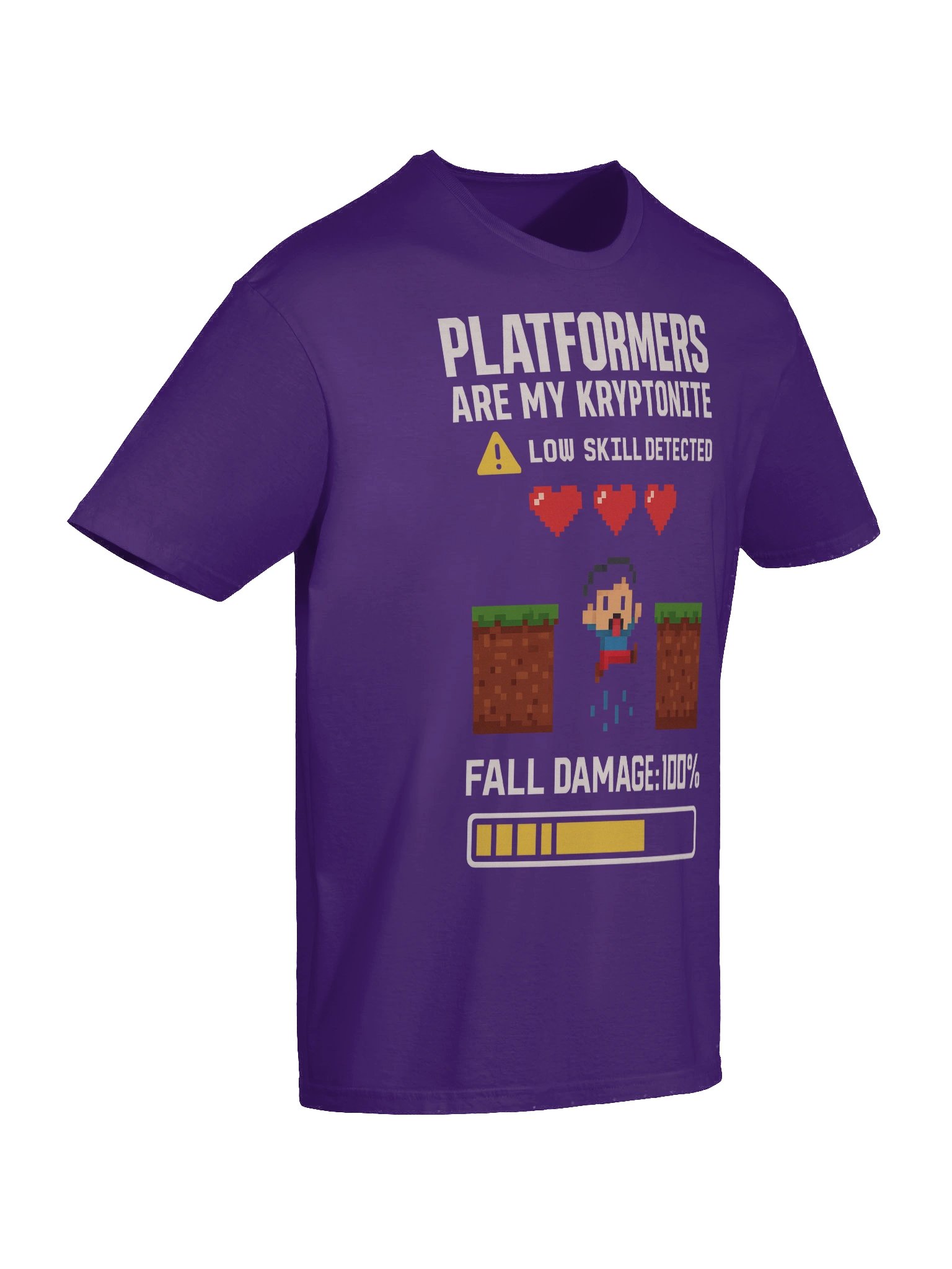 Platformers Are My Kryptonite – Funny Retro Gamer T-Shirt product image (10)