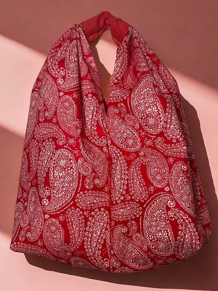Red Paisley Print - Gran N Go Small Tote product image (1)
