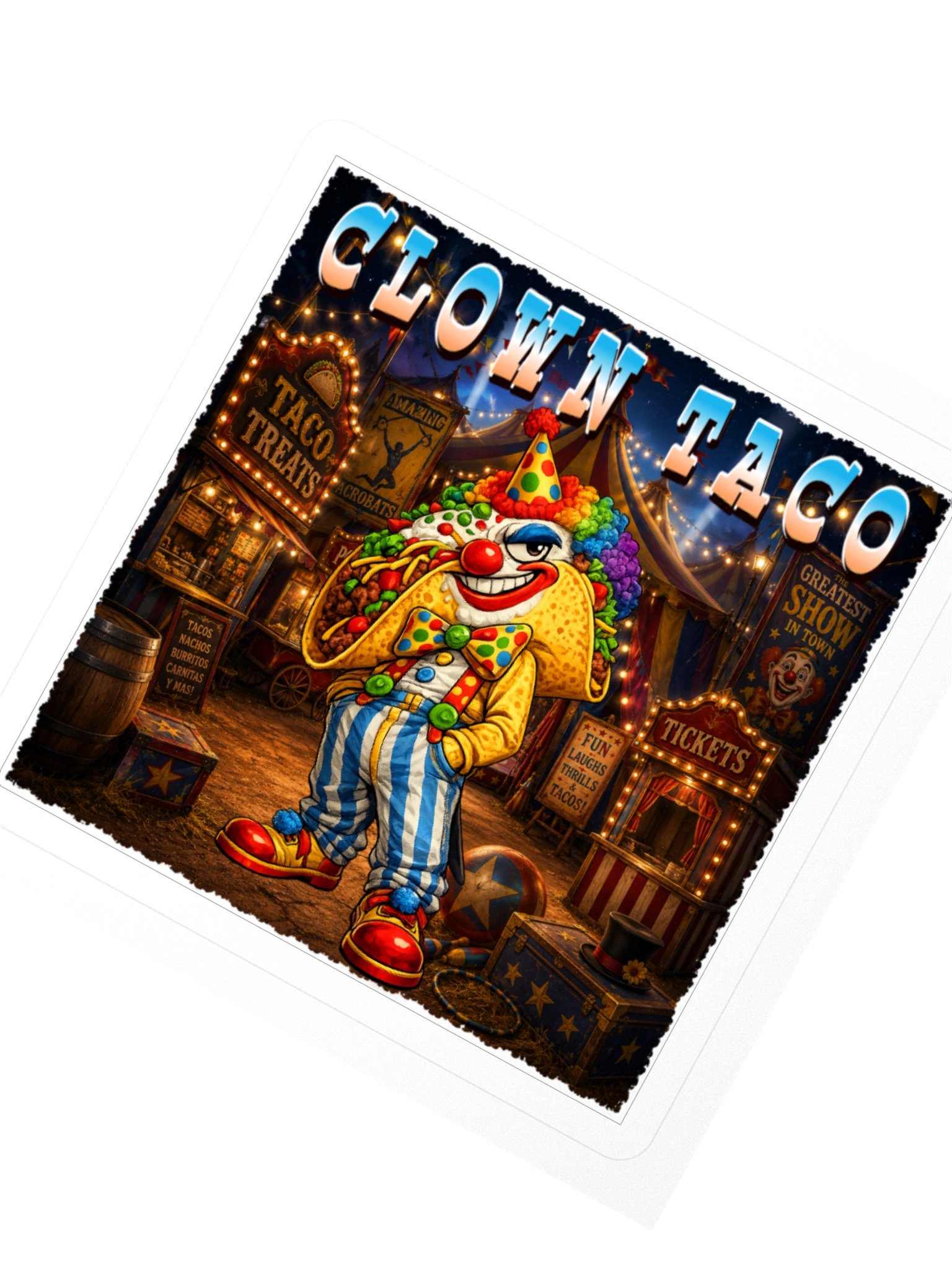 Clown Taco Circus Sticker - The Taco family collection product image (4)