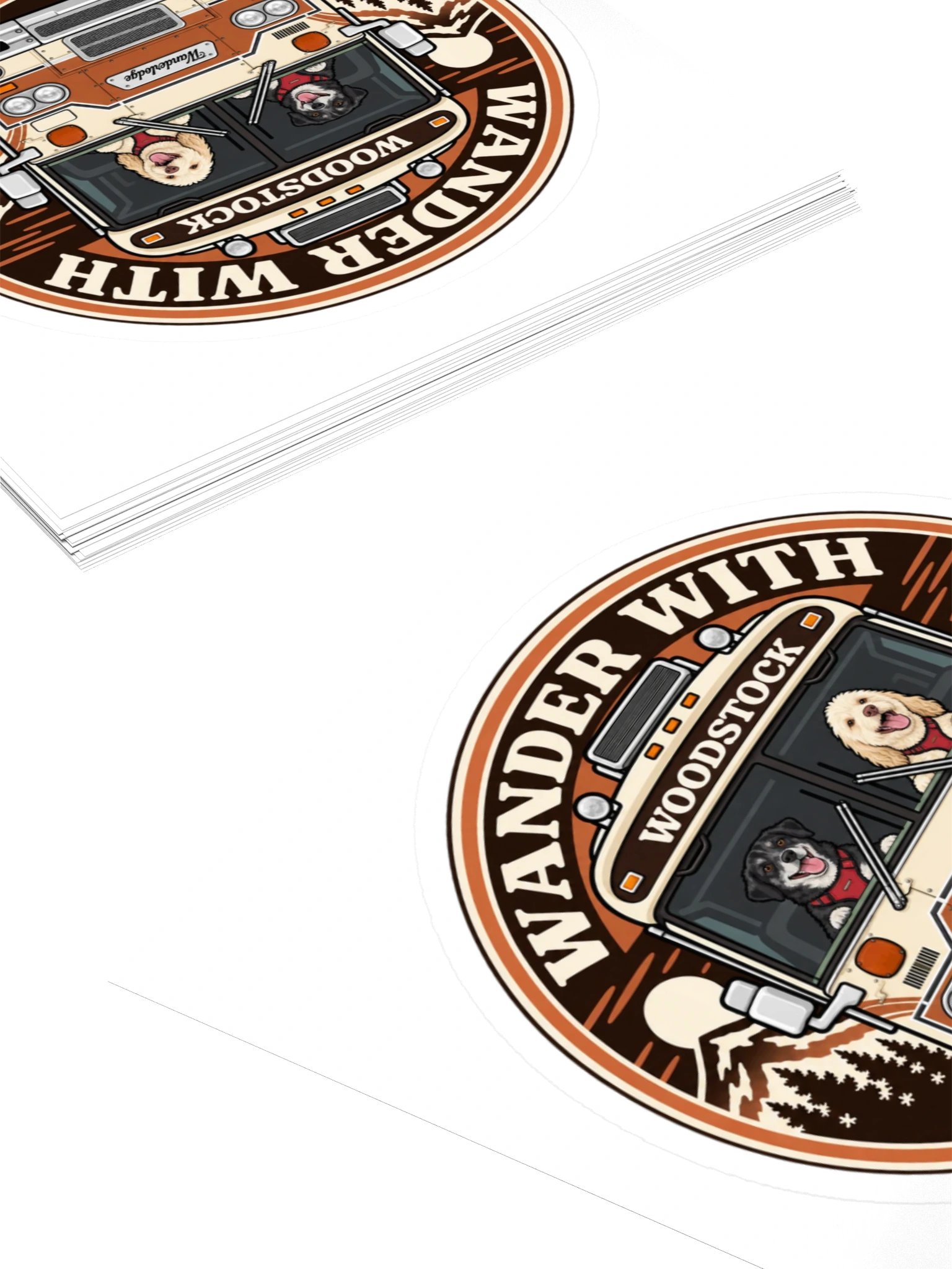Woodstock Heritage Oval Sticker — Ember & Rain product image (4)
