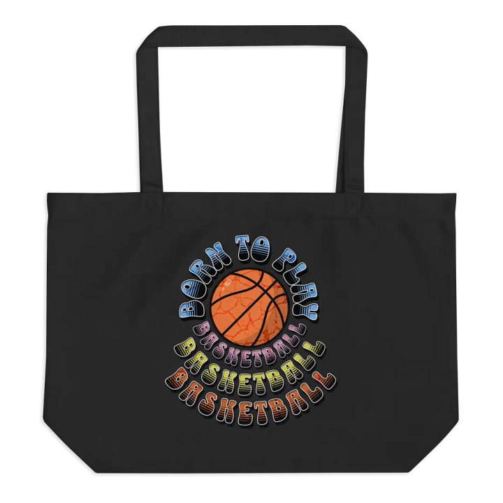 Born To Play Basketball Retro Statement Tote product image (1)