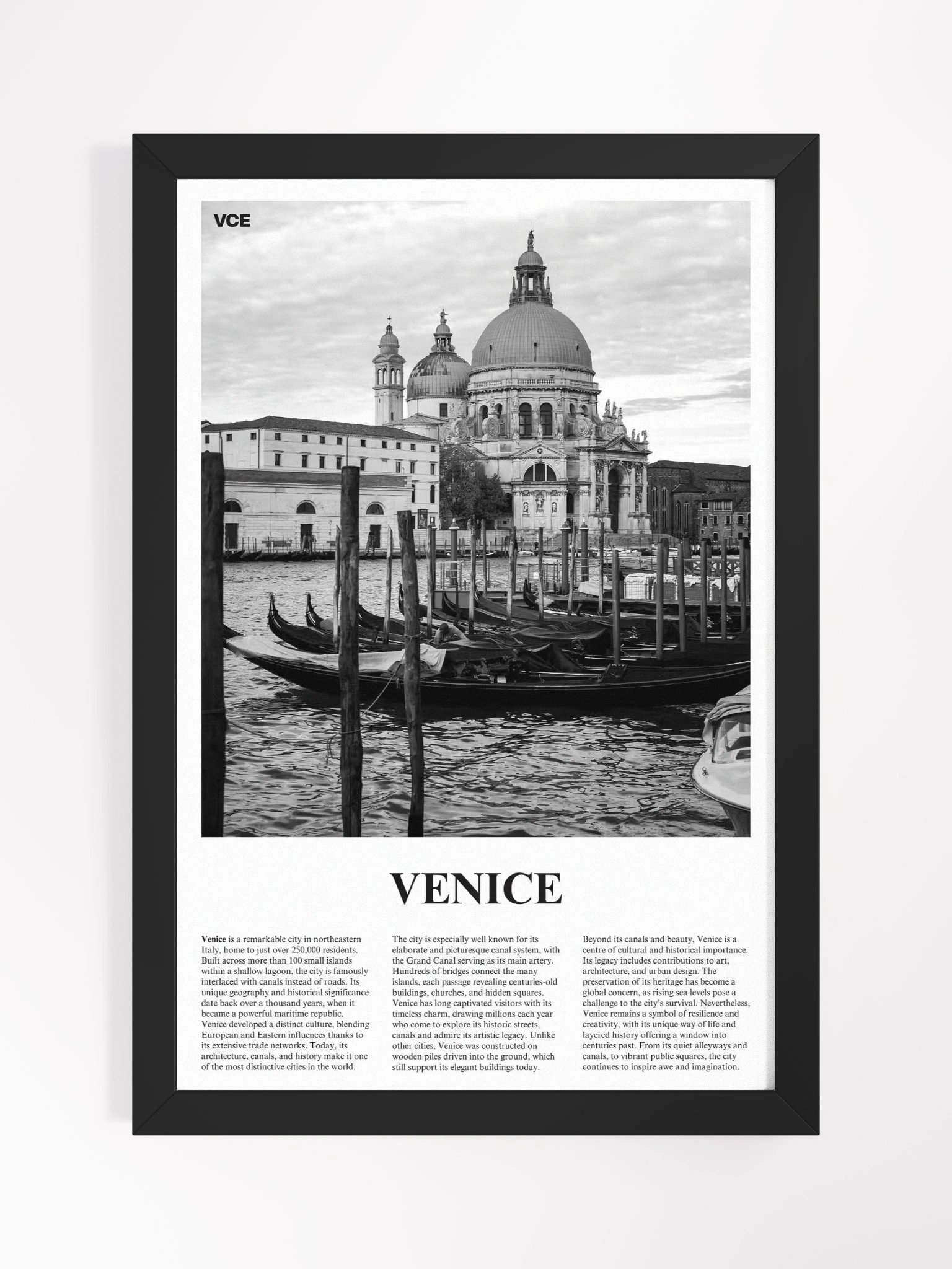 Venice 02 Newspaper Poster | Framed product image (5)