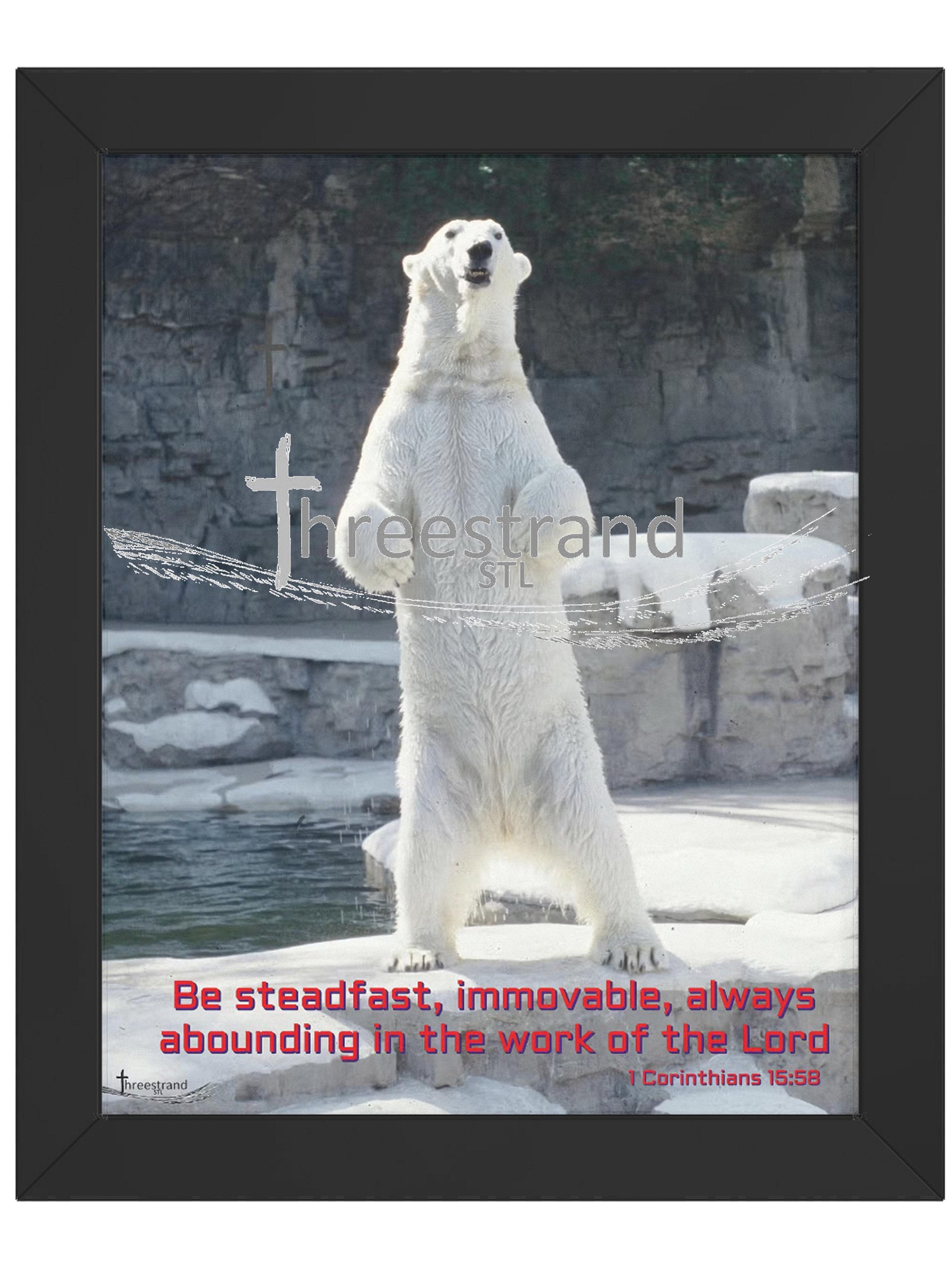 Vibrant Ayous Wood Framed Poster - Standing Firm product image (1)
