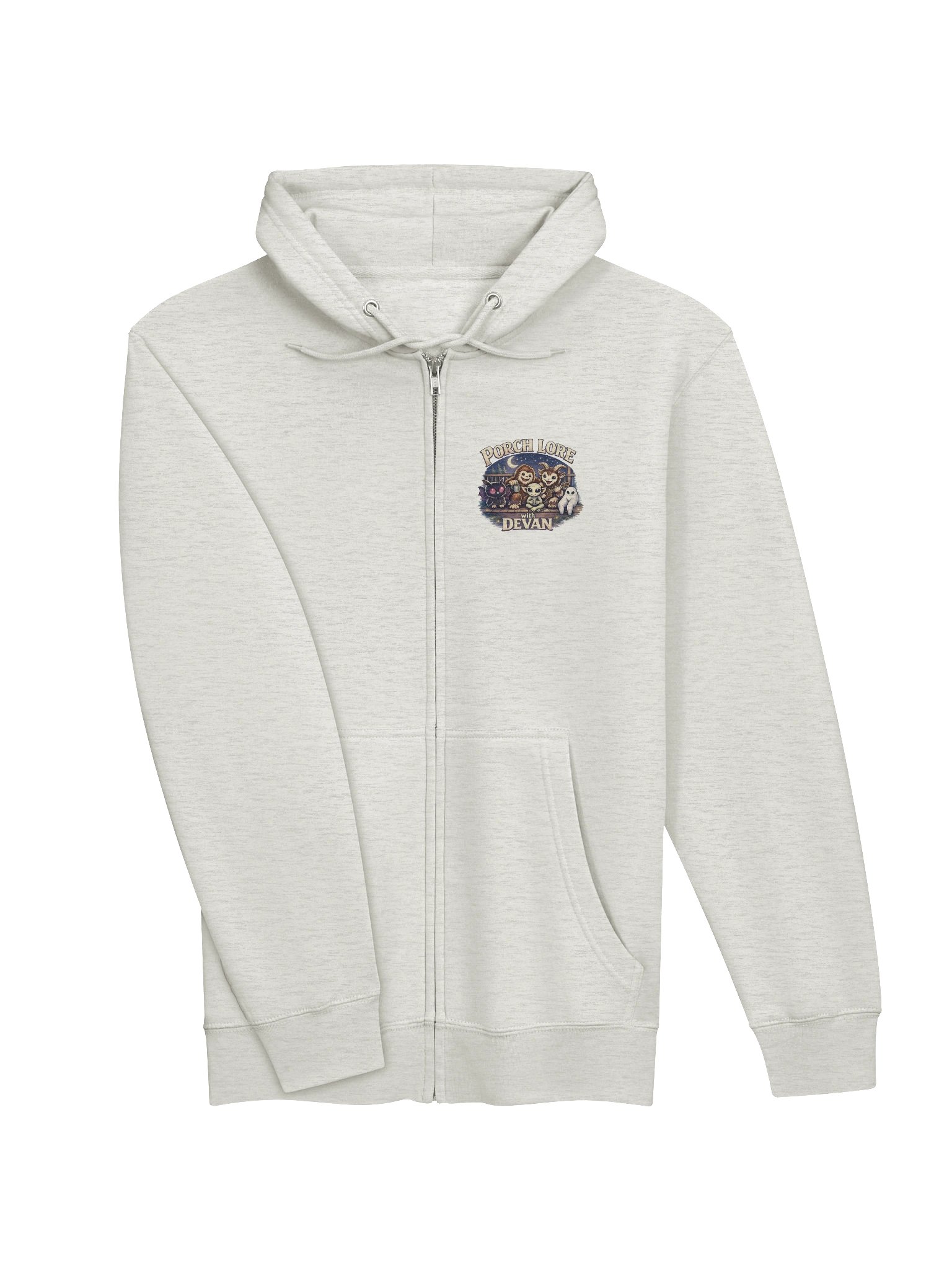 COZY CRYPTIDS POCKET ZIP UP HOODIE product image (3)