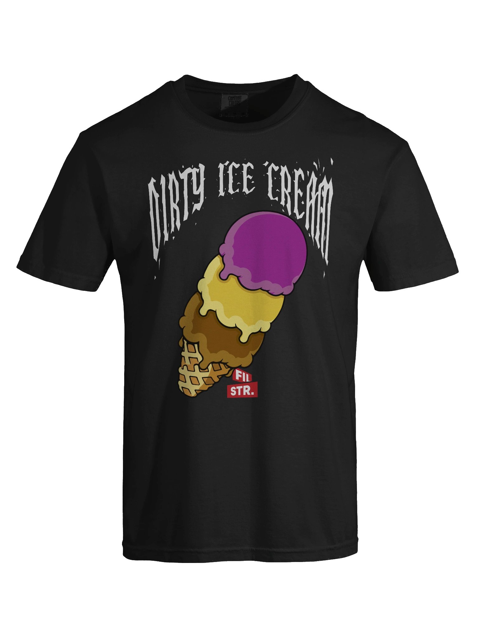 DIRTY ICE CREAM BLACK TEE product image (4)