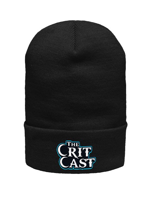 CritCast Text Logo Beanie
