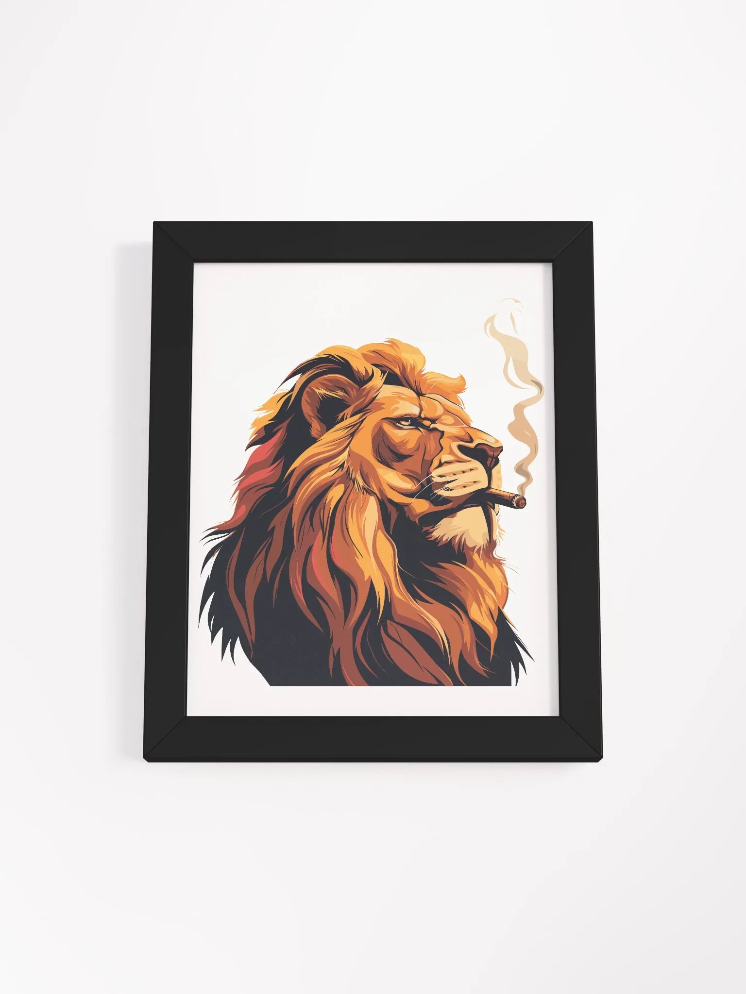 Badass Lion - Framed Matte Poster product image (1)