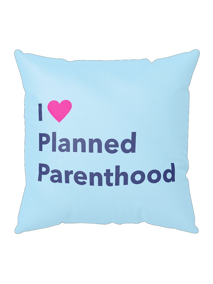I Heart Planned Parenthood Blue Pillow product image (1)