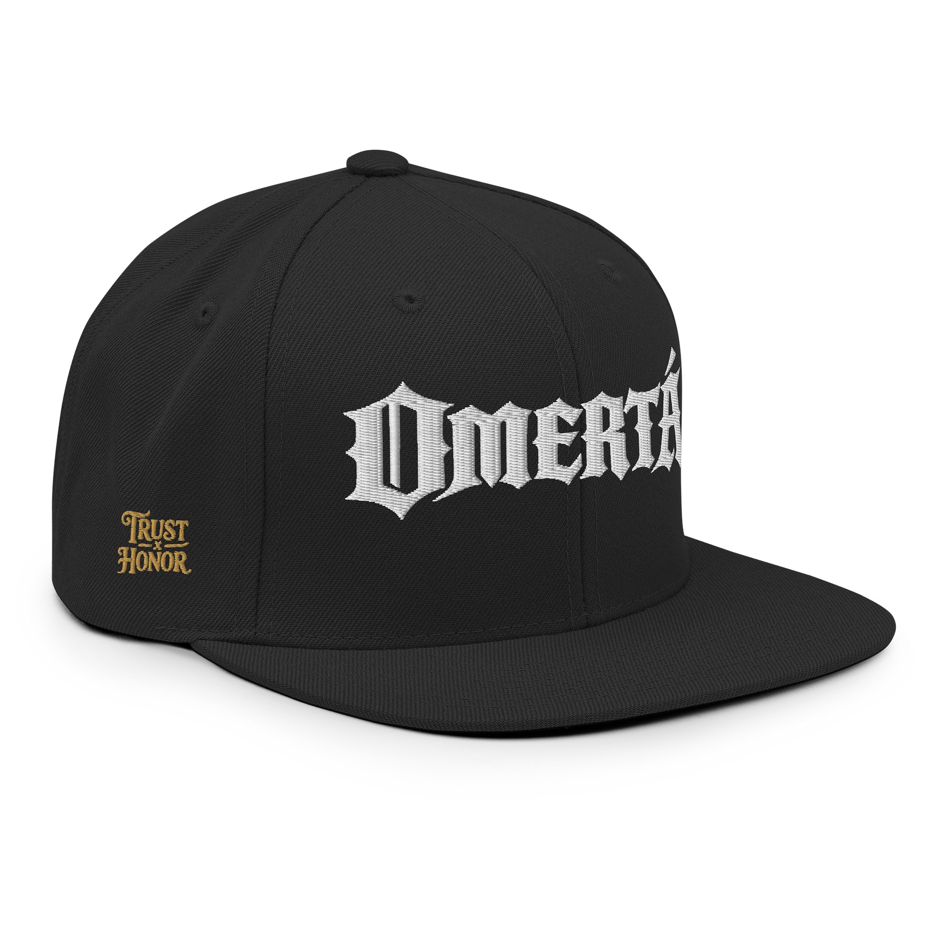 OMERTÀ - embroidered 6 panel Flatbill snapback product image (12)