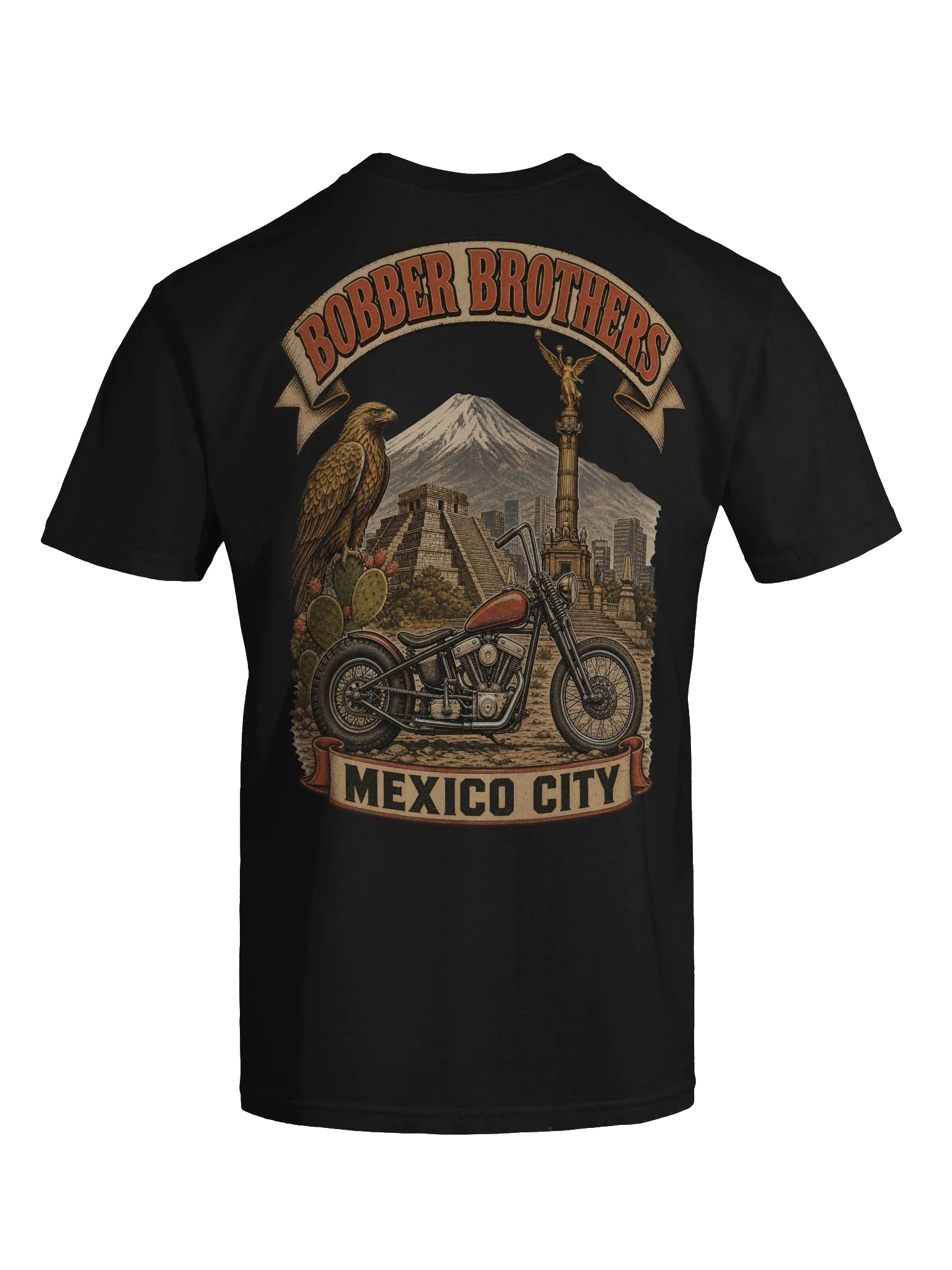 Ciudad de México motorcycle t-shirt design by Bobber Brothers