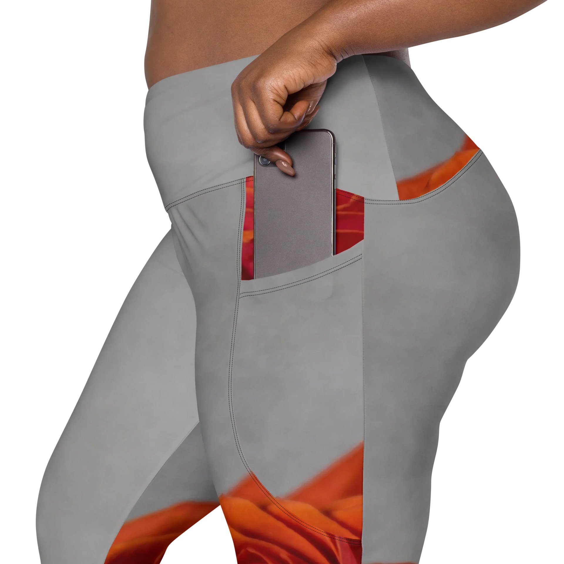 'Love Me' Crossover Leggings with Pockets product image (8)