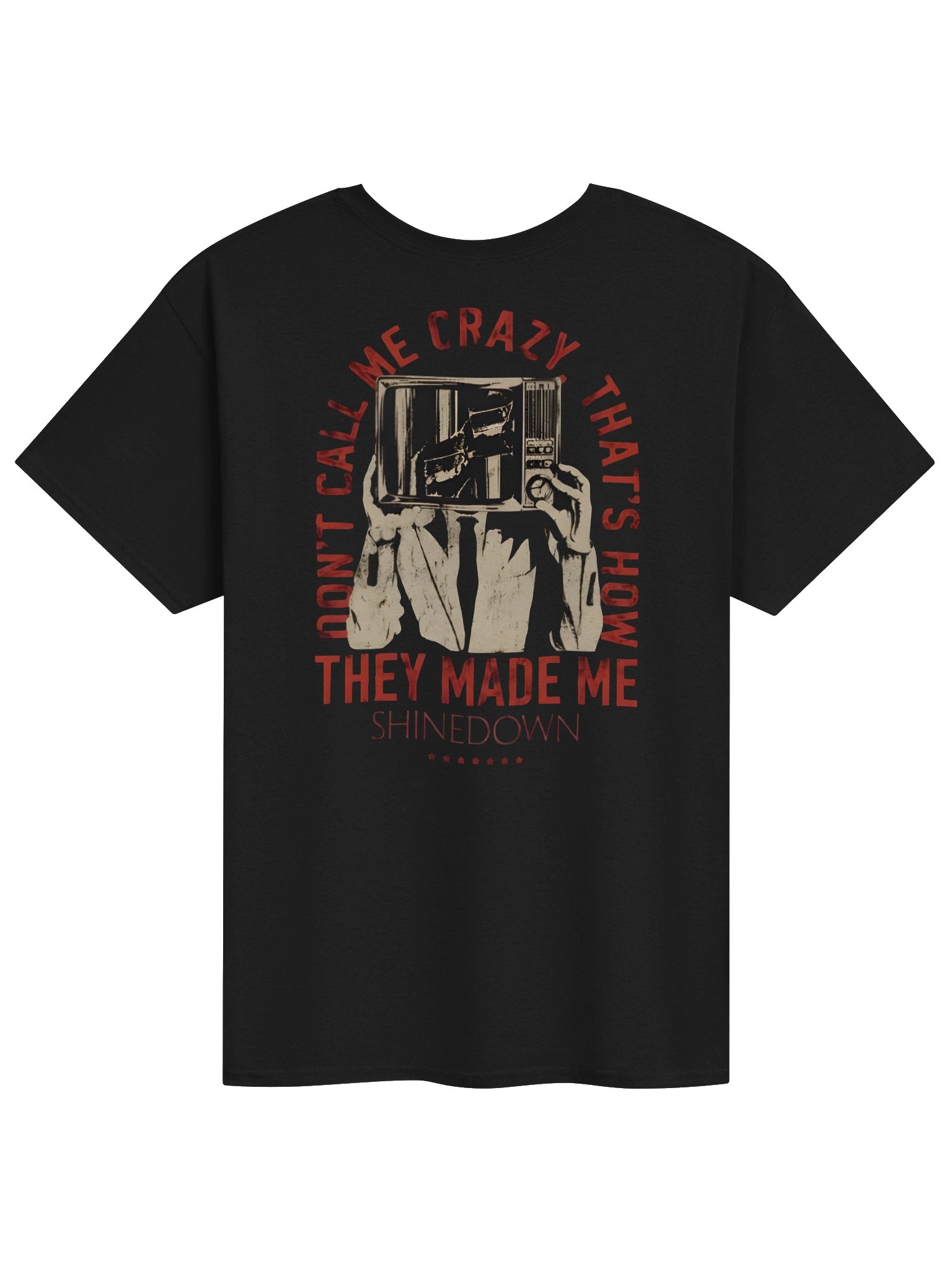 Television Head They Made Me Shinedown Tour Merch T-Shirt product image (2)