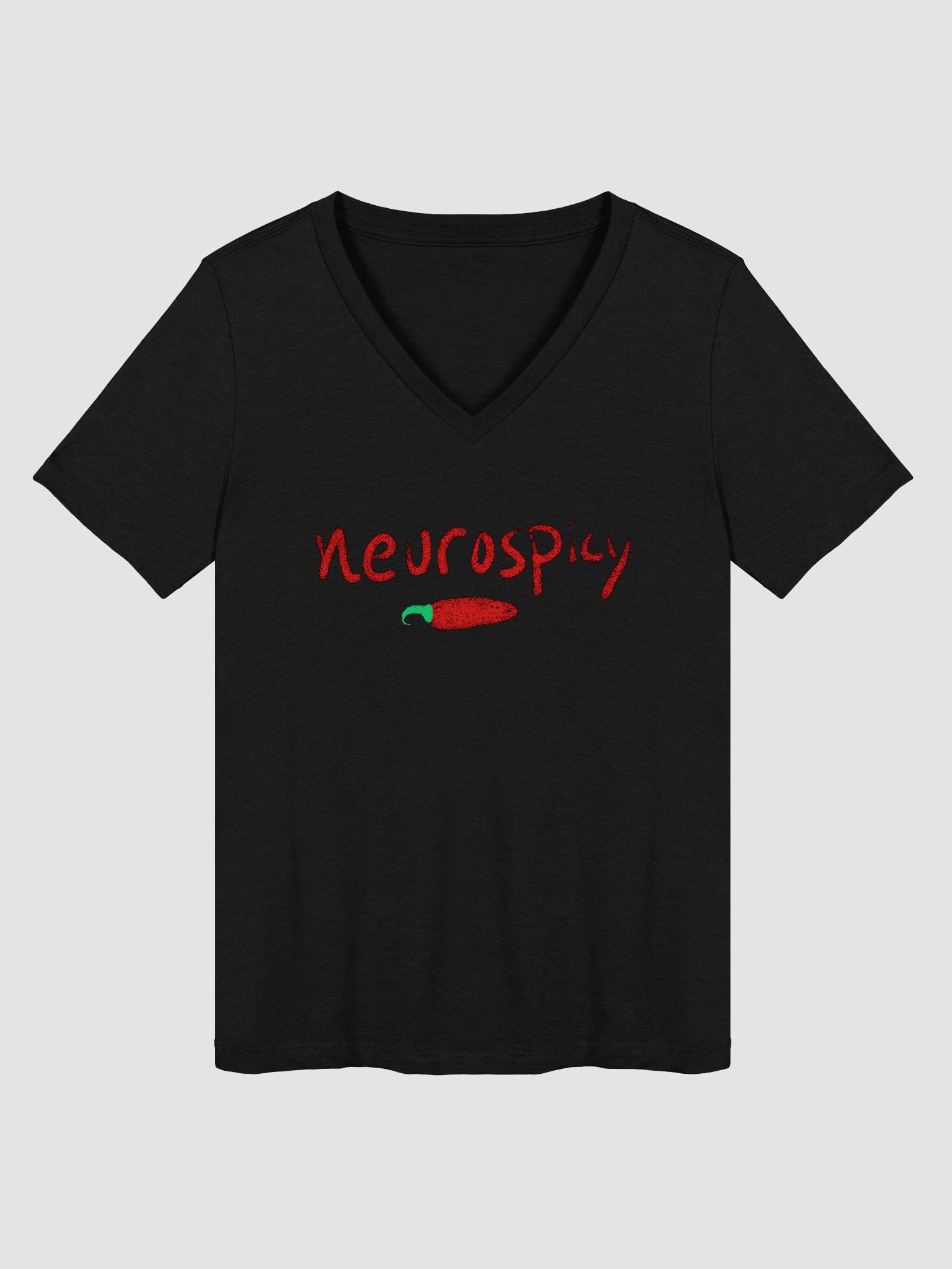 Neurospicy Relaxed V-Neck Tee product image (2)