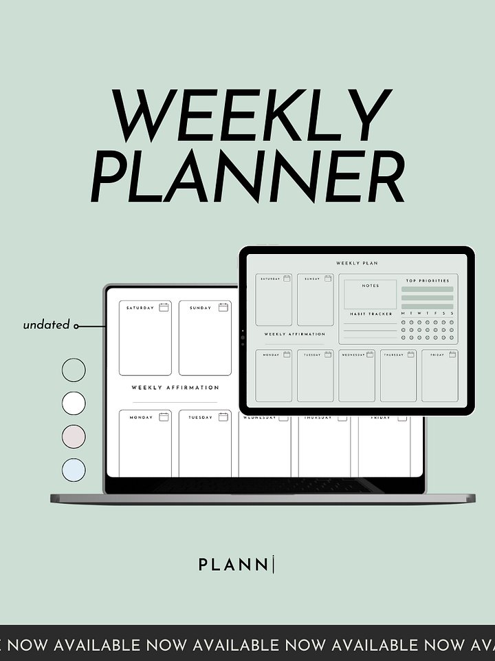 Digital Weekly Planner | PLANNI product image (1)