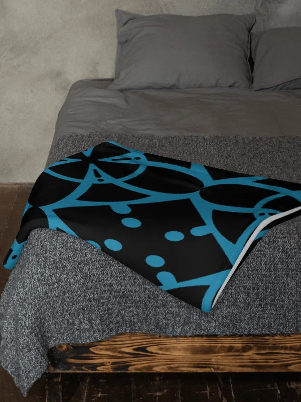 Turquoise Ethereal Echoes Throw Blanket product image (7)
