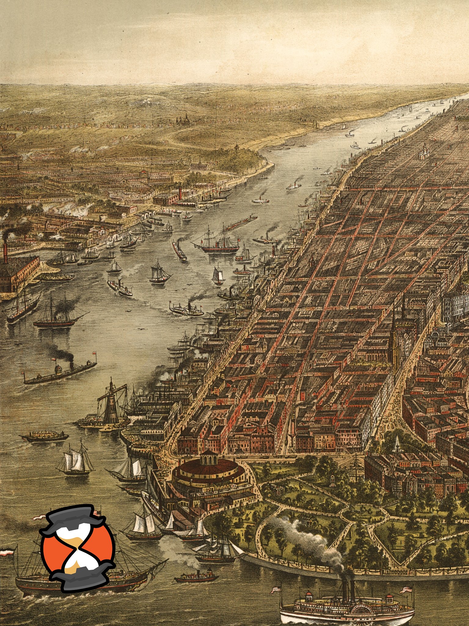 New York City 1873 (Unframed Poster Print) product image (2)