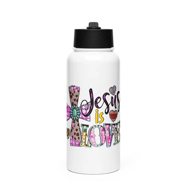 Jesus Is Love - Stainless Steel Sports Water Bottle product image (1)
