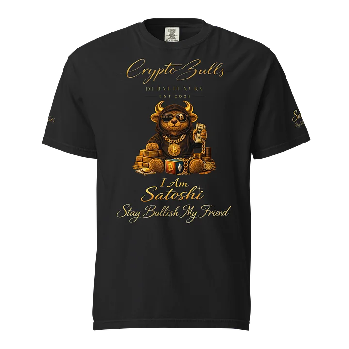 I Am Satoshi Teddy Bull Tshirt - Bullish Collection product image (2)