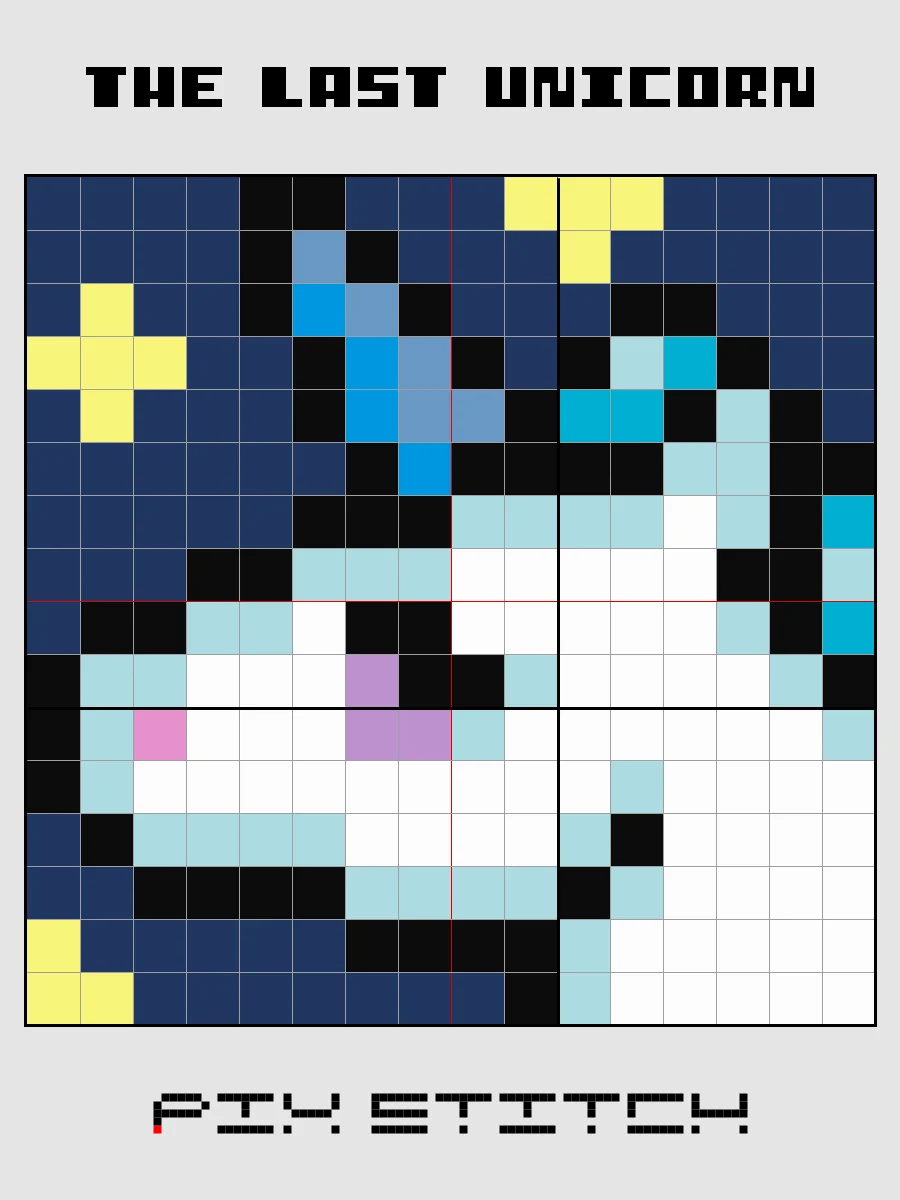 The Last Unicorn Pixel Art product image (2)