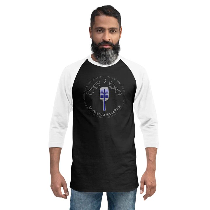 Geeky Conversations Baseball Tee - Save it for the Podcast Edition product image (1)