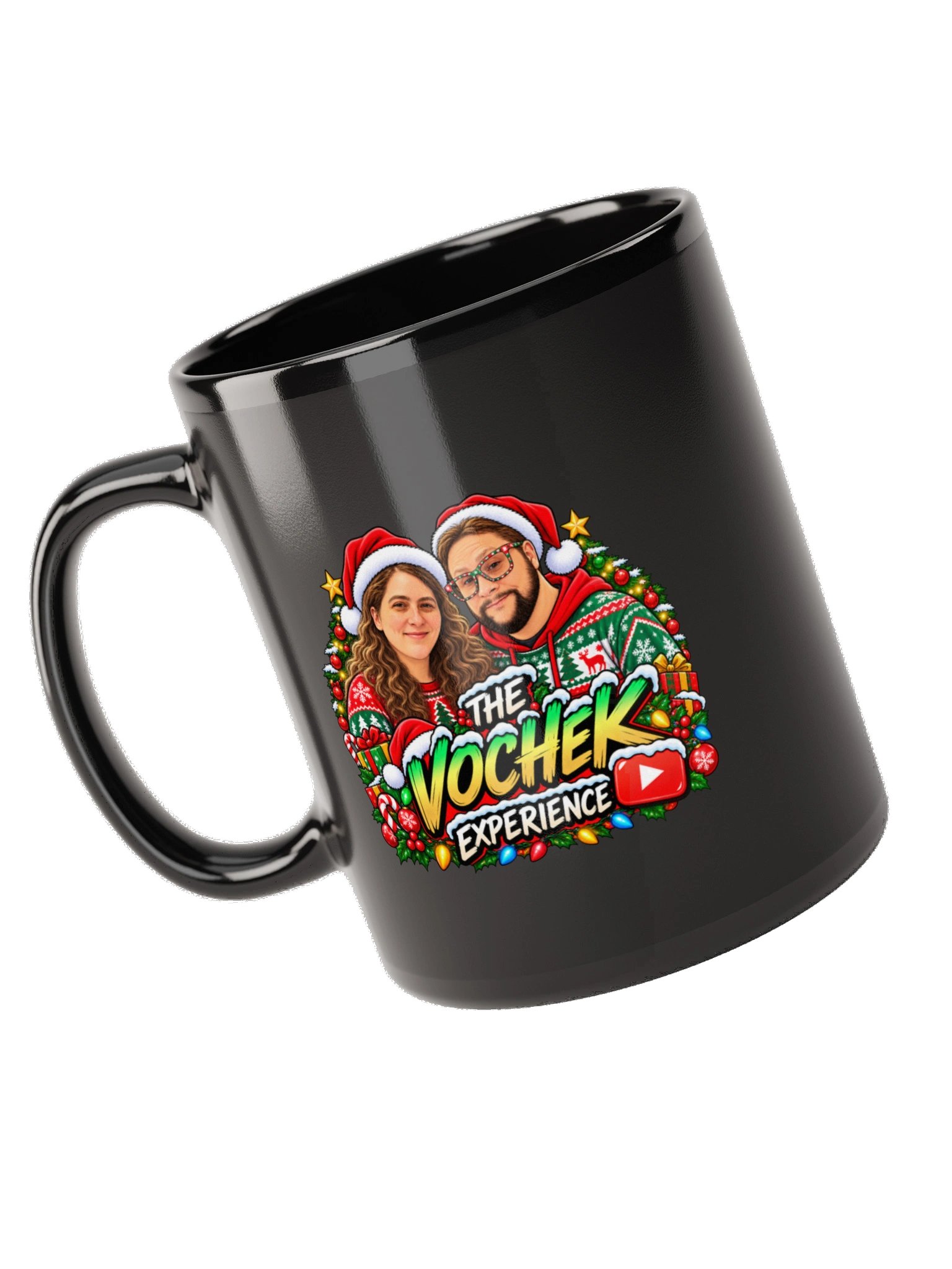 Merry Christmas! Black Glossy Mug product image (5)