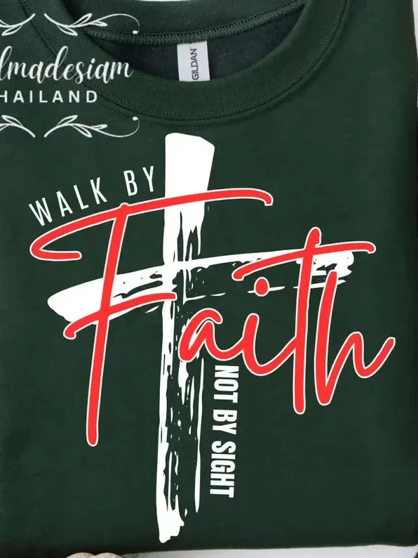 Women's Organic Ribbed Neck T-Shirt Faith product image (5)