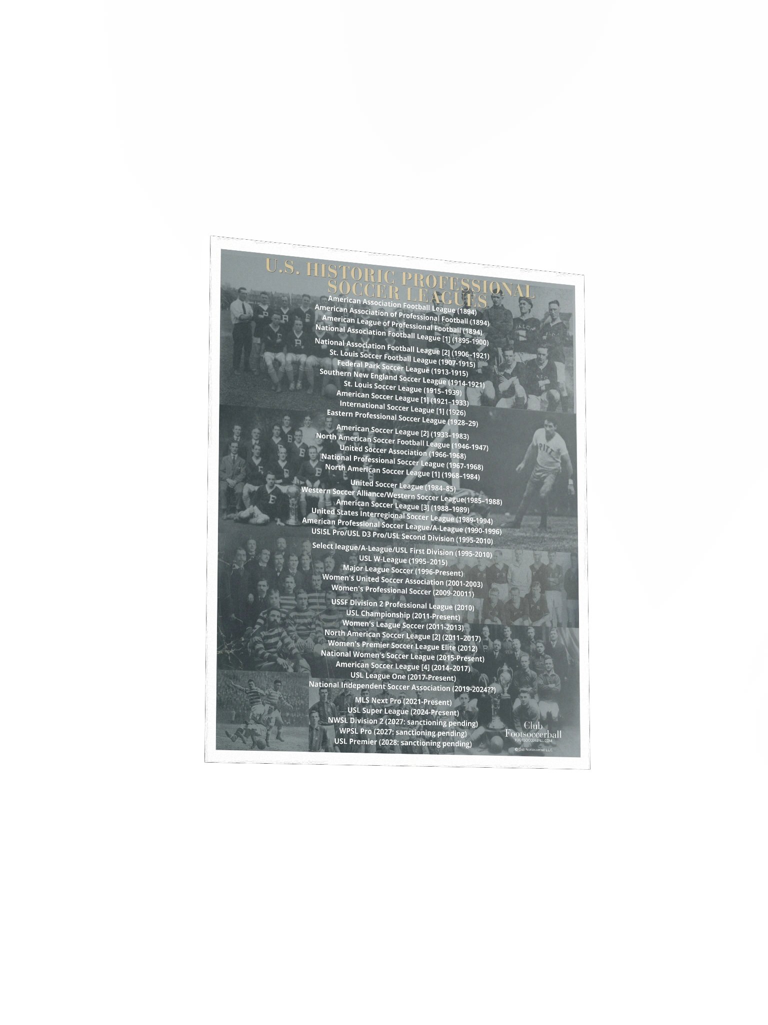 U.S. Historic Pro Leagues Poster product image (9)