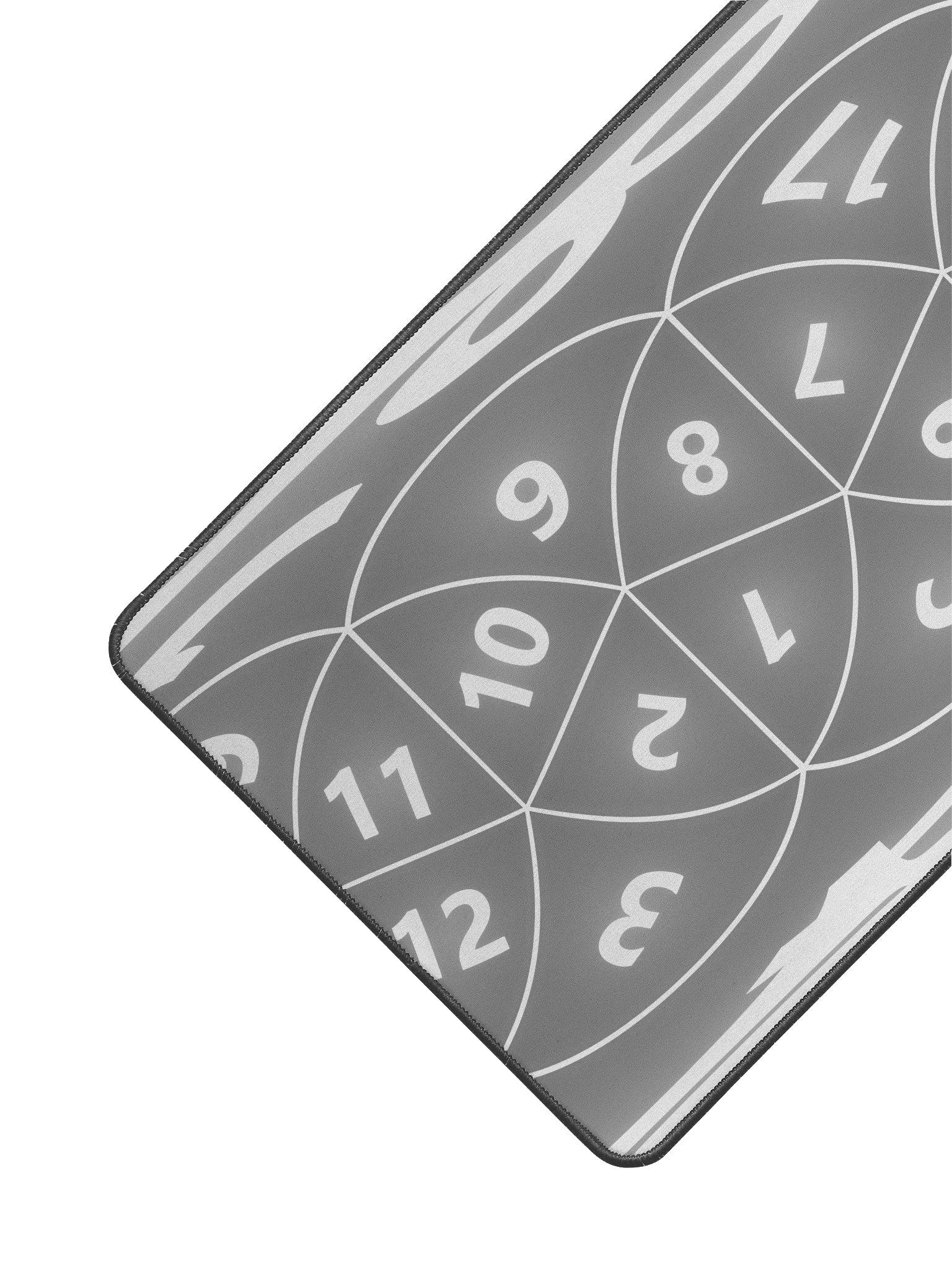 Desk mat - Map of 20 sided dice (Gray) product image (2)